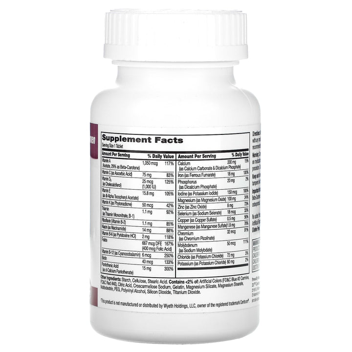 21st Century Sentry Women Multivitamin Tablets, 120 Count
