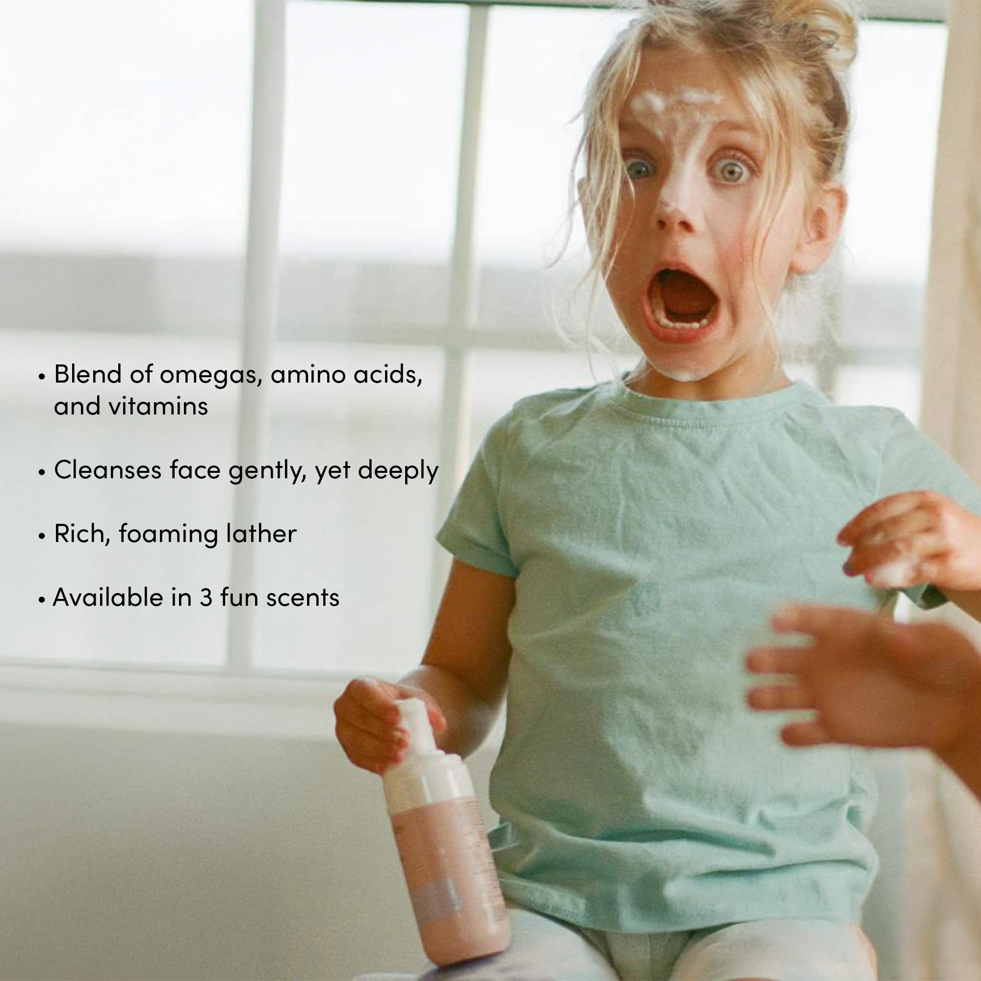 Evereden Kids Face Wash: Cool Peach, 3.4 fl oz. | Gentle Skin Care | Non-toxic and Clean Ingredients | Multi-Vitamin Skin Care for Kids