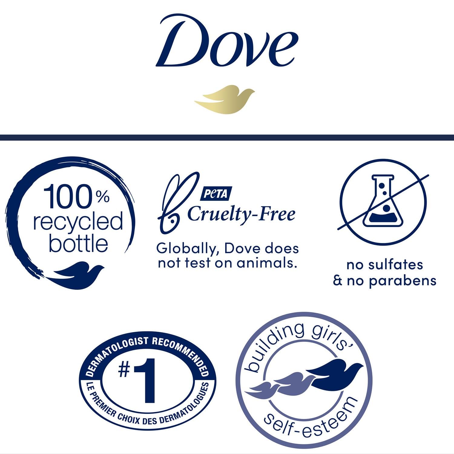 Dove Body Love Body Cleanser For Dry Skin Moisture Boost Body Wash with Hyaluronic Acid and Moringa Oil 17.5 fl oz