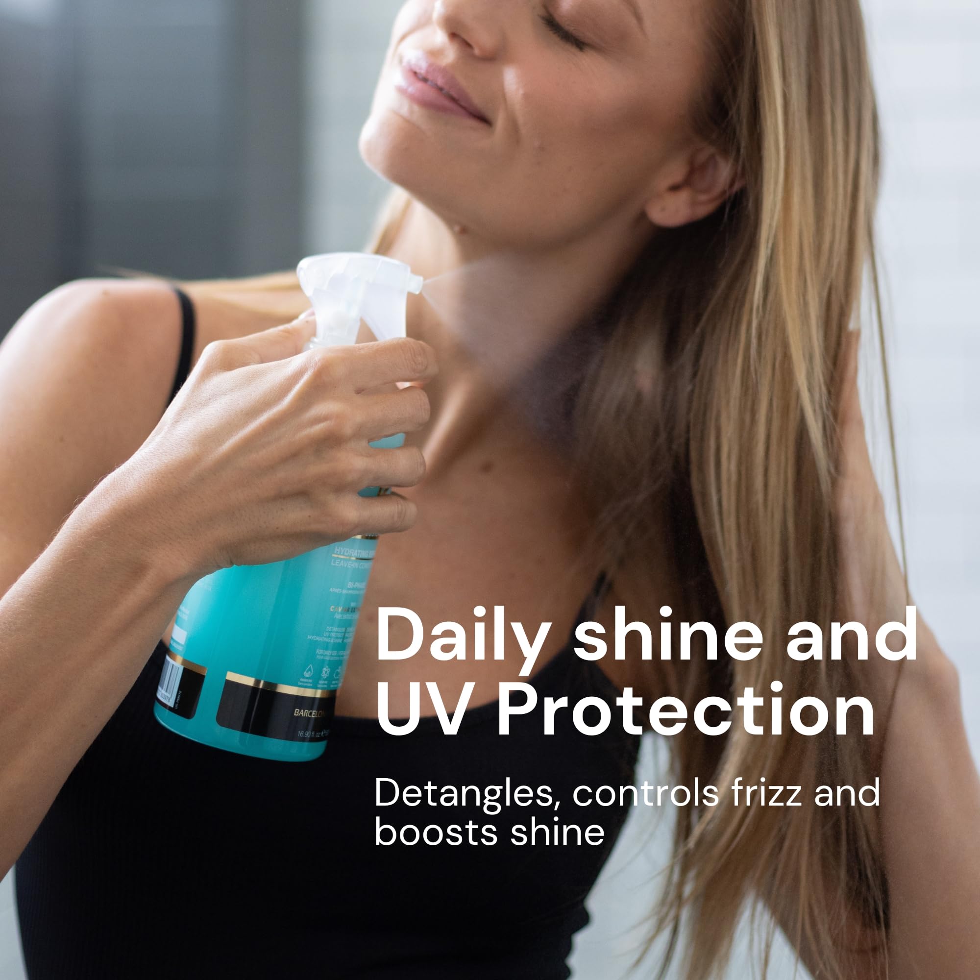 Caviar Professional Biphasic Leave In Conditioner | Deep Conditioning and Heat Protection Spray | Moisturizing Treatment to Detangle Hair, Smooth Frizz and Add Shine