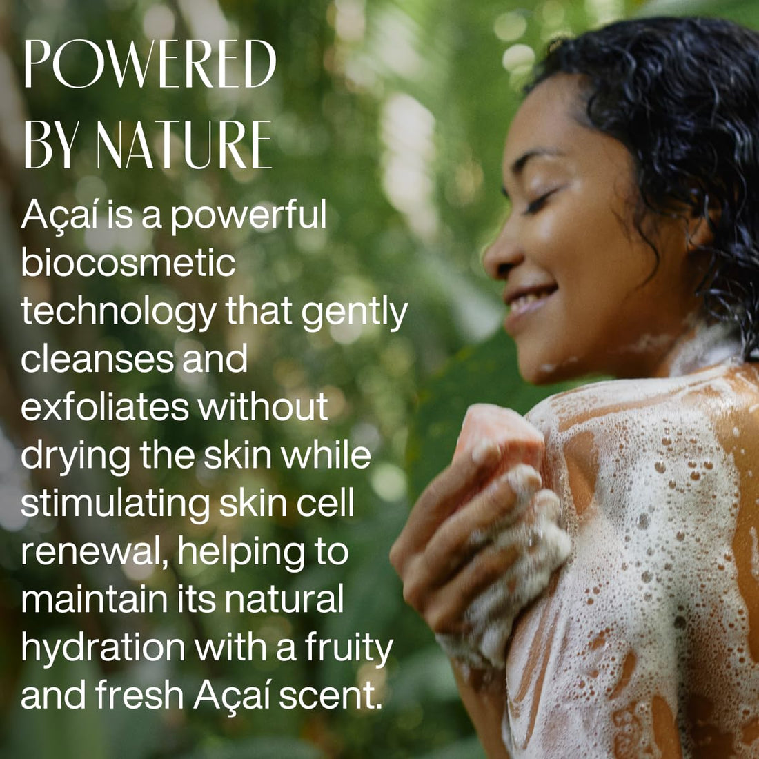 natura Ekos Açaí Revitalizing Creamy Exfoliating Soap Bar 150g - 97% Natural - 100% Pure Plant Based Oils - Vegan Skin Care - Brazilian Beauty Secrets