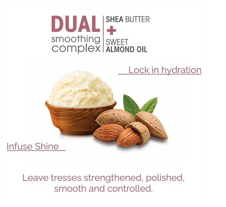 Giovanni 2chic Frizz Be Gone Shea Butter Sweet Almond Oil Shampoo, Value Size, 24 Ounce