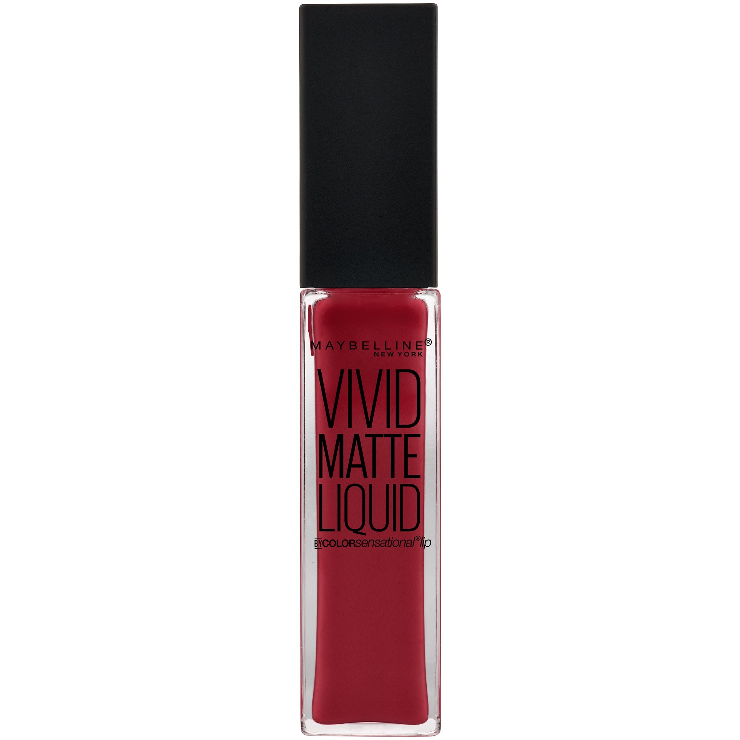 Maybelline New York Color Sensational Vivid Matte Liquid Lipstick, Red Punch, 0.26 fl. oz.