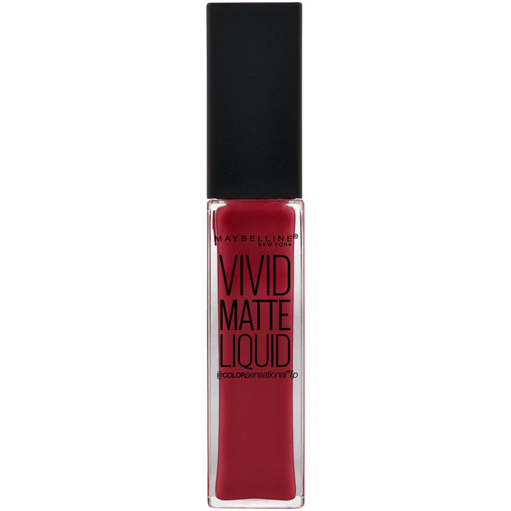 Maybelline New York Color Sensational Vivid Matte Liquid Lipstick, Red Punch, 0.26 fl. oz.