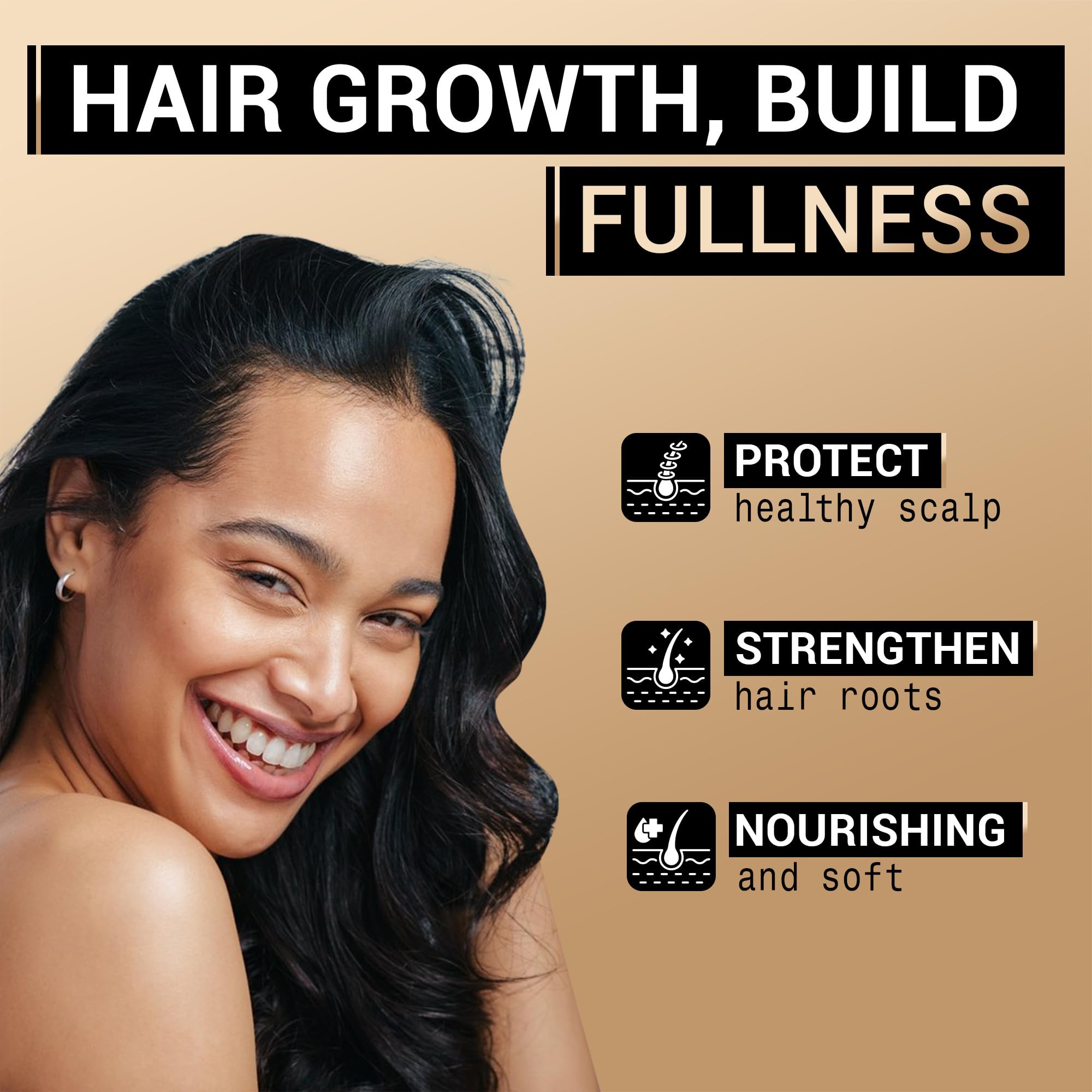 Rice Water Shampoo and Conditioner Set for Thinning Hair - with Natural Ingredients including Biotin and Caffeine, Men and Women