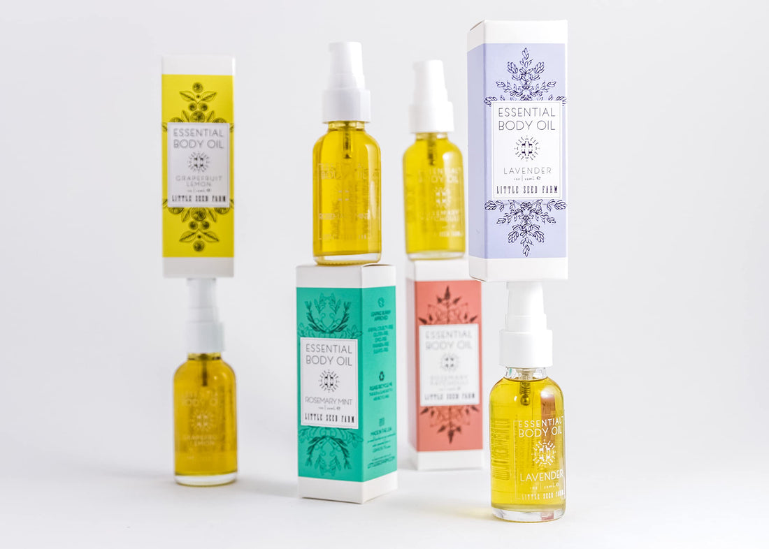 Little Seed Farm Mint Essential Body Oil, Rosemary, 4.0 Ounce