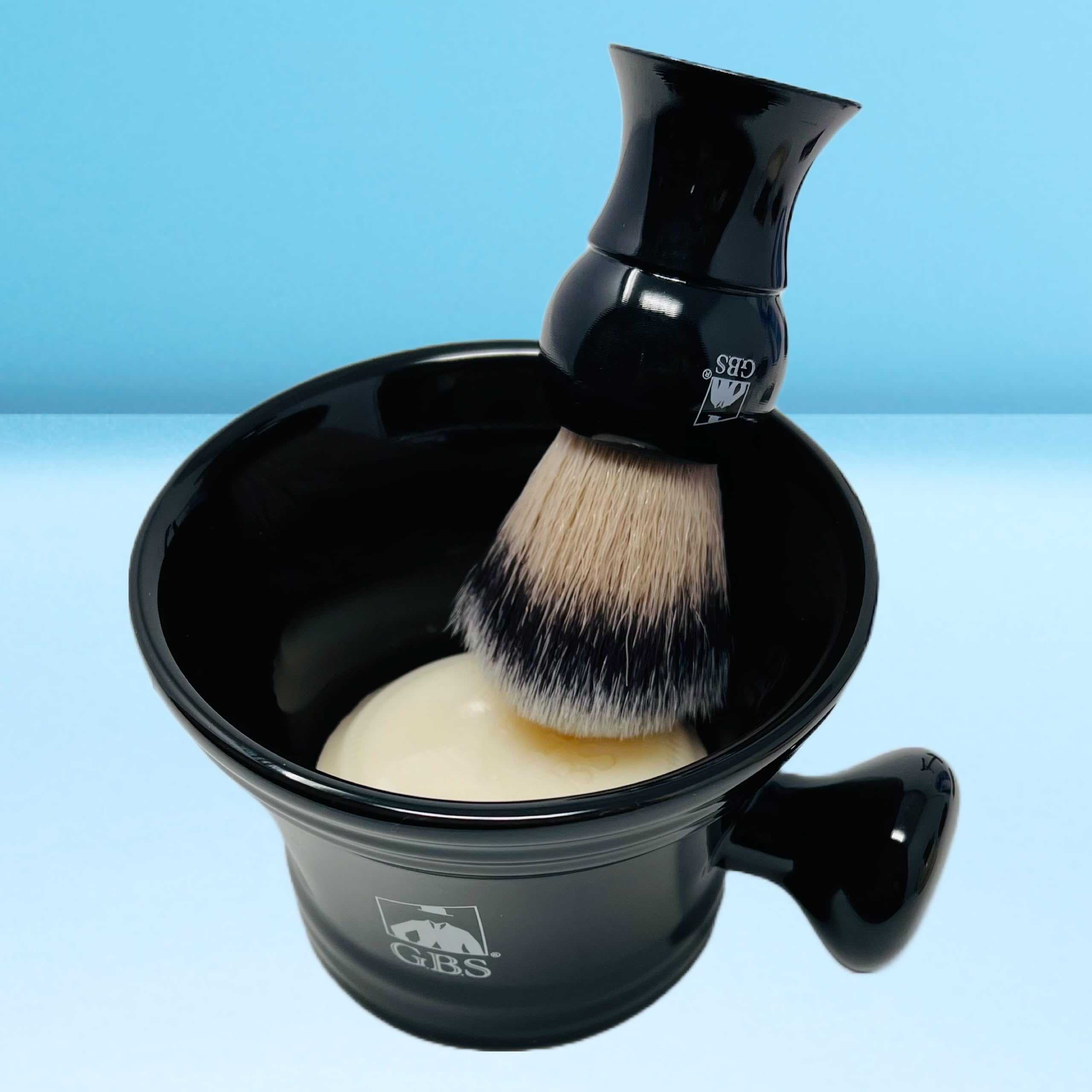 G.B.S Gbs Men'S Grooming Set - Black Matte Double Edge Razor W/Travel Case + Safety Blades, Pure Bristle S