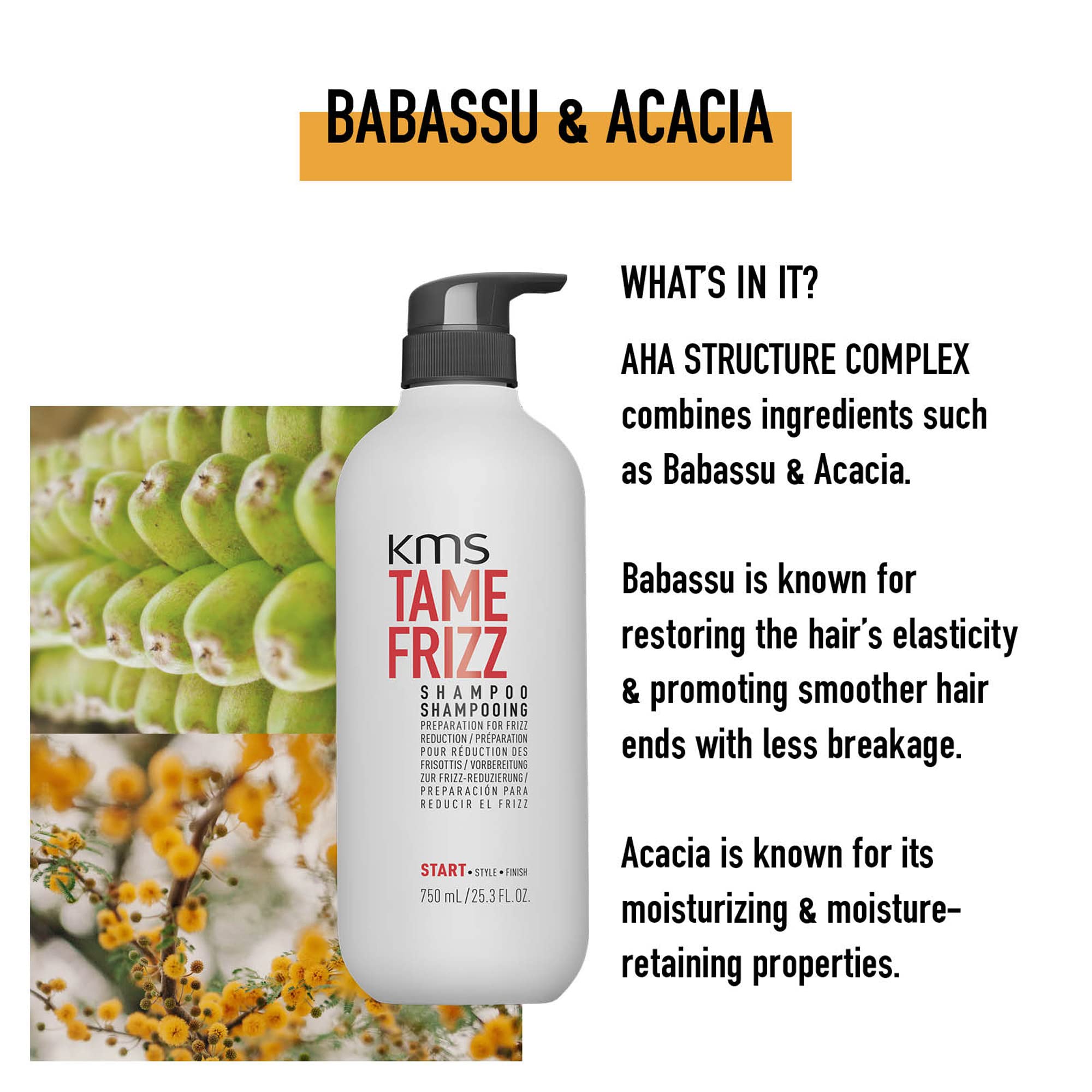 START by KMS TameFrizz Shampoo 750ml