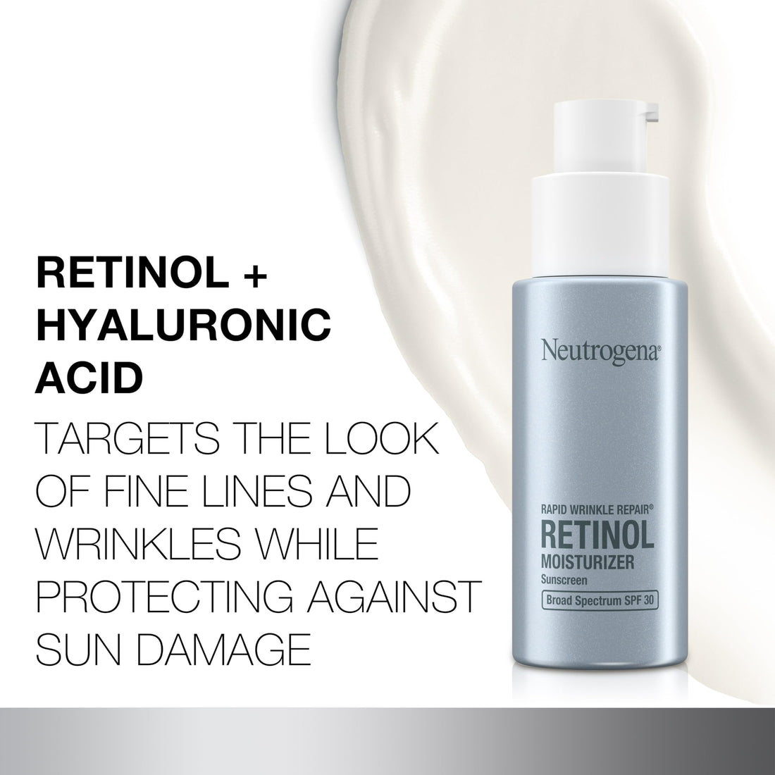 Neutrogena Rapid Wrinkle Repair Daily Face Moisturizer With Spf 30 + Hyaluronic Acid