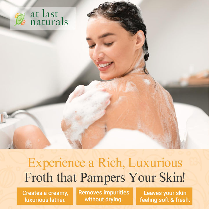 At Last Naturals MSM Soap Bar Body Soap for Women Fine Line and Wrinkle Reduction Herbal Moisturizer with Aloe Vera Vitamin E and Essential Oils Deep Cleansing for Sensitive Skin 3 Ounce (Pack of 1)