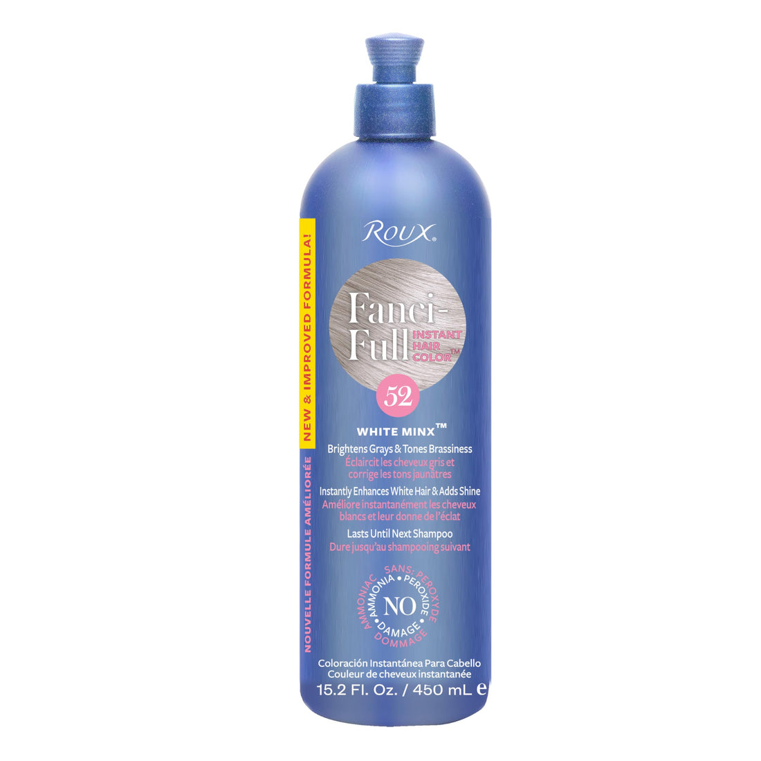 Roux Fanci-Full Rinse, 52 White Minx, 15.2 Fluid Ounce