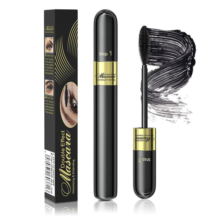 Tubing Mascara for Volume & Length, Long-Lasting Waterproof Formula and Lifting, No Clumping 2-1 Mascara for a Charming Curling Effect Eye Make up, Cruelty Free