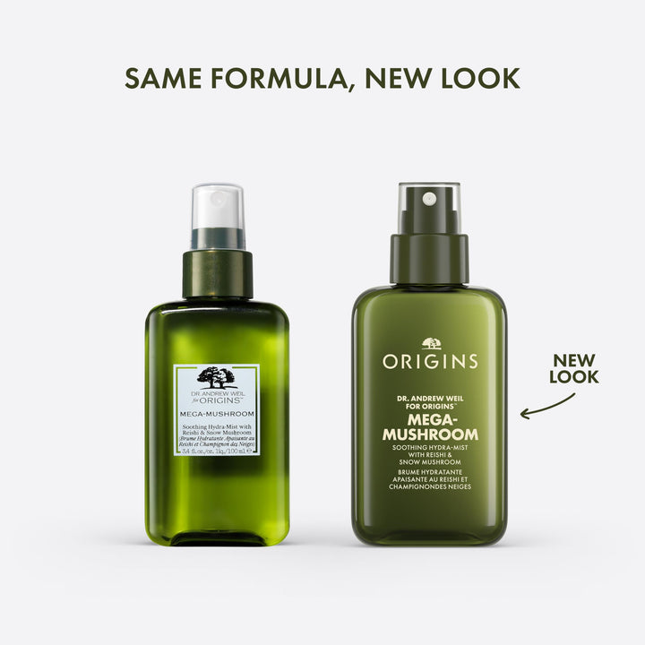Origins Mega-Mushroom Soothing Face Mist | Plumps, Refreshes & Soothes | With Reishi & Snow Mushroom, 3.4 Fl Oz