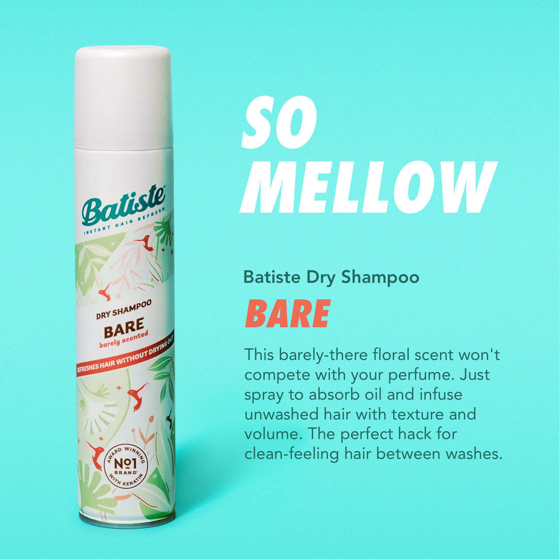 Batiste Dry shampoo, bare, 300ml, 10.10 oz, Pack of 1