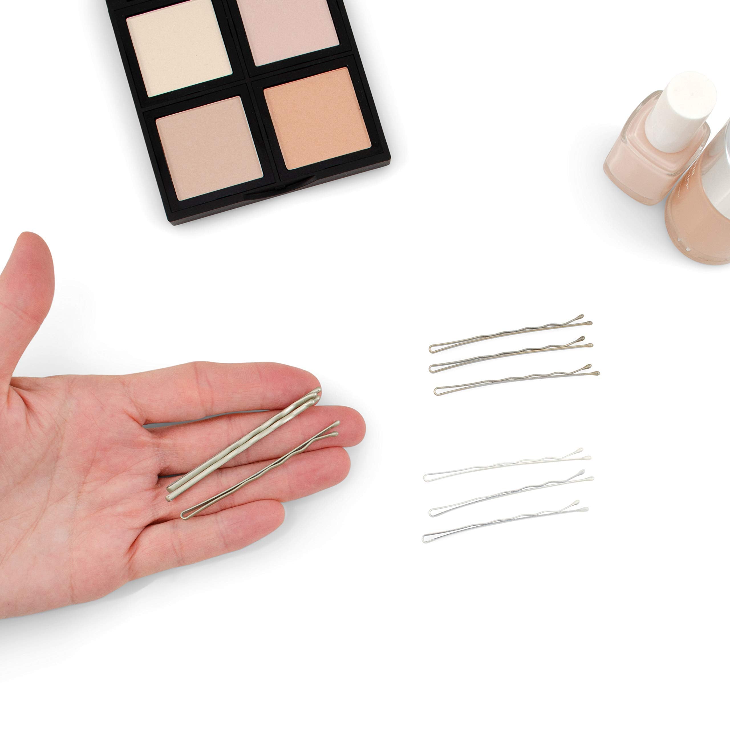 Heliums Large Bobby Pins - Auburn Red - 2.5 Inch Extra Long Wavy Hair Pins - 24 Pack