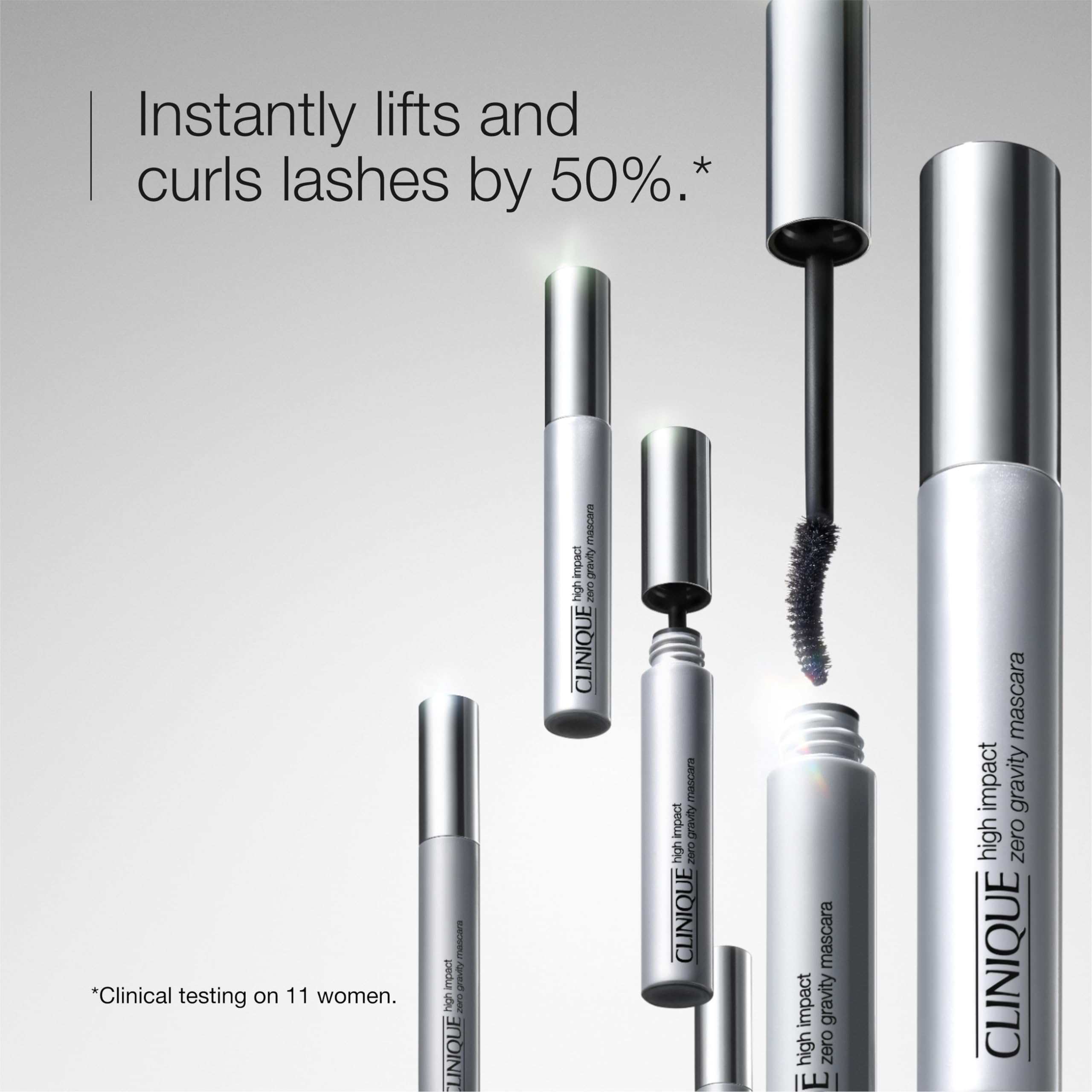 Clinique High Impact Zero Gravity Tubing Mascara | Length, Curling, Smudge Resistant + Non-Flaking
