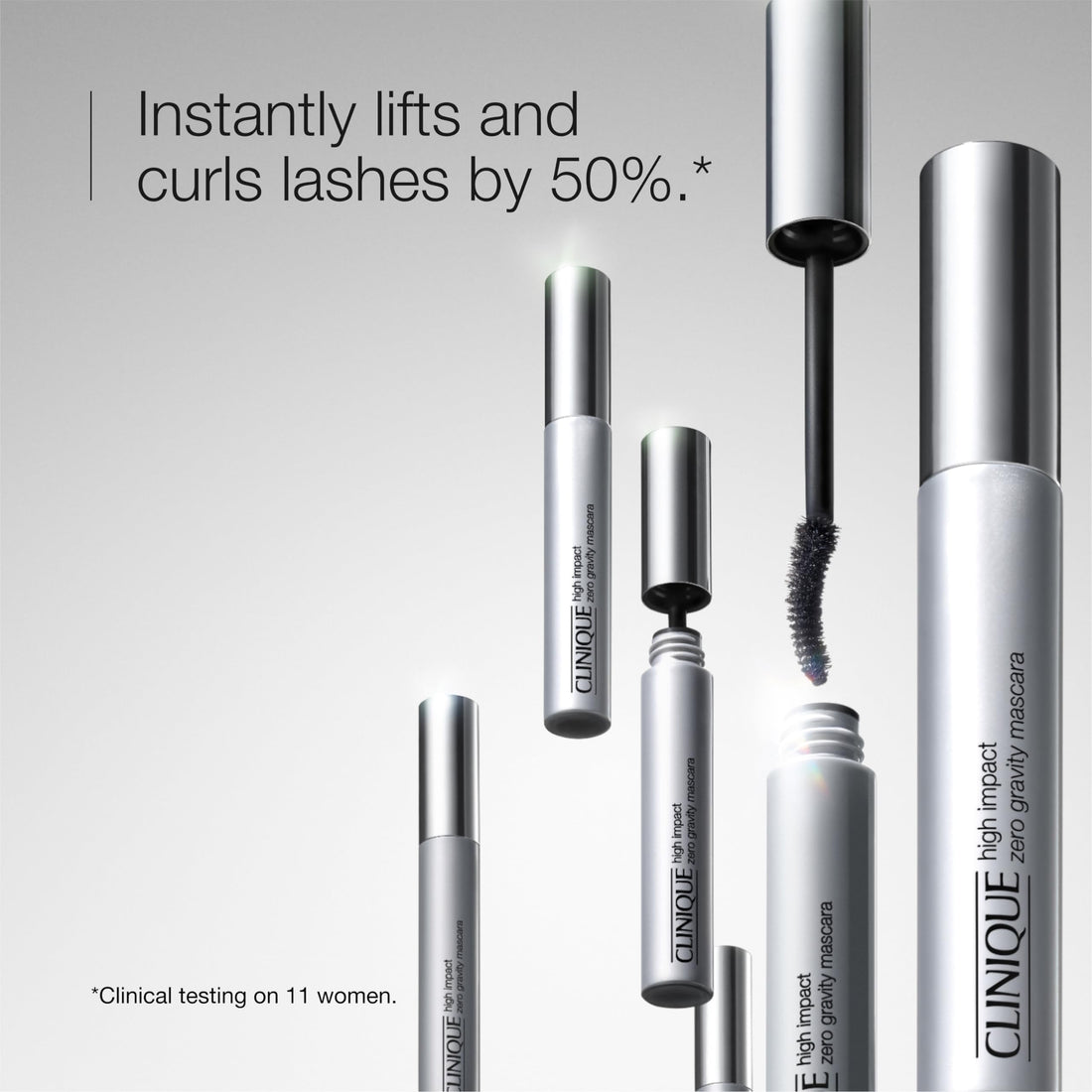 Clinique High Impact Zero Gravity Tubing Mascara | Length, Curling, Smudge Resistant + Non-Flaking