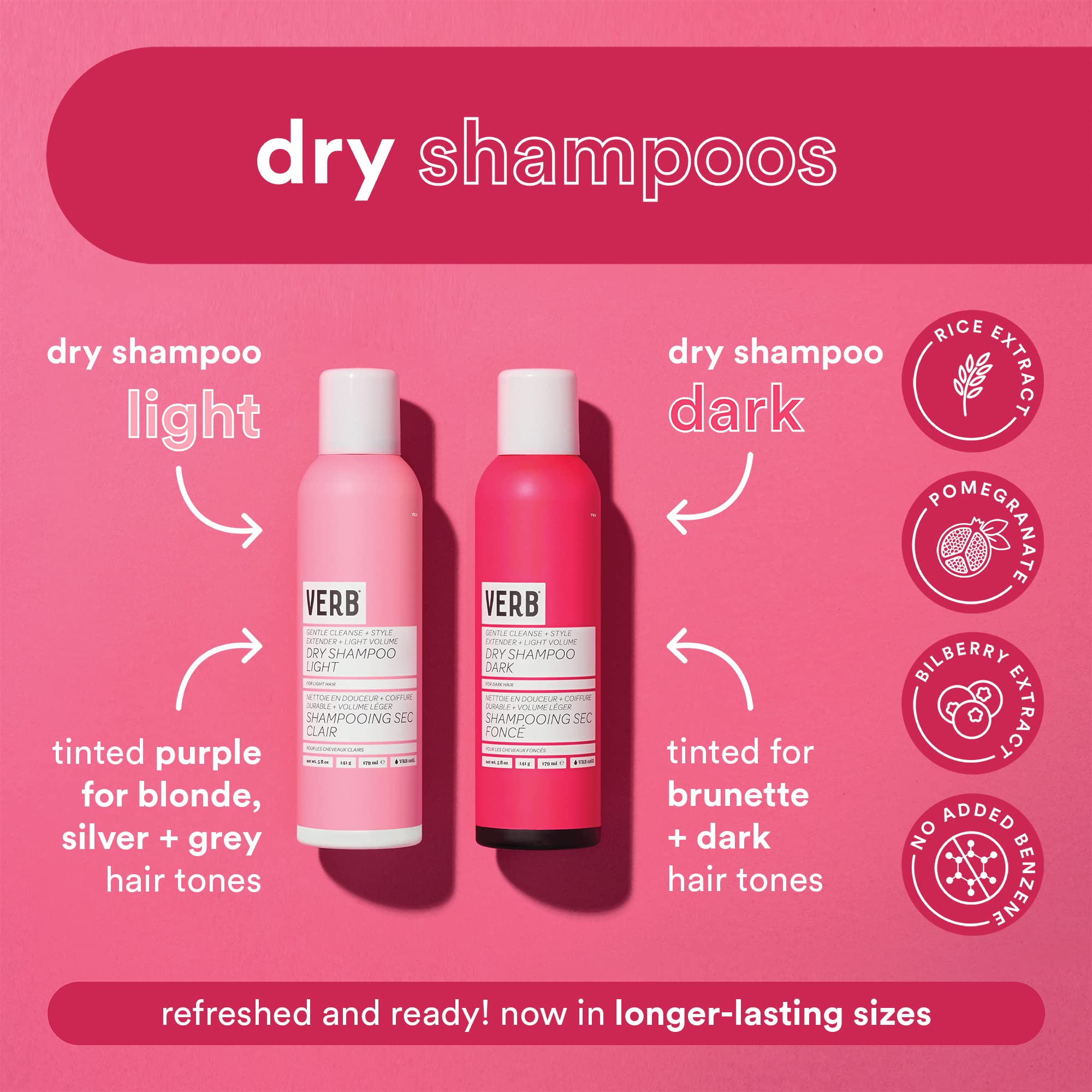 VERB Dry Shampoo Light, 5 oz