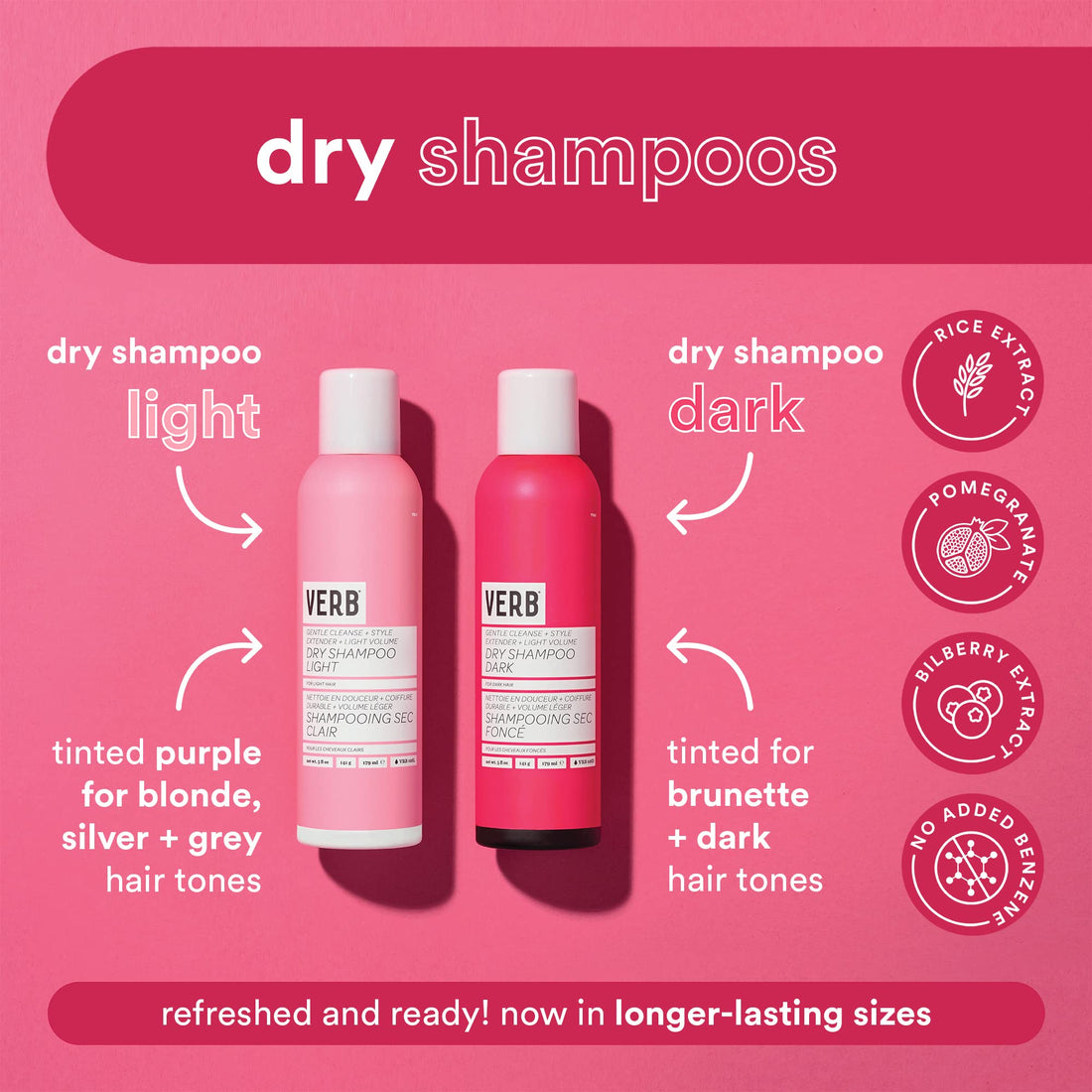 VERB Dry Shampoo Light, 5 oz