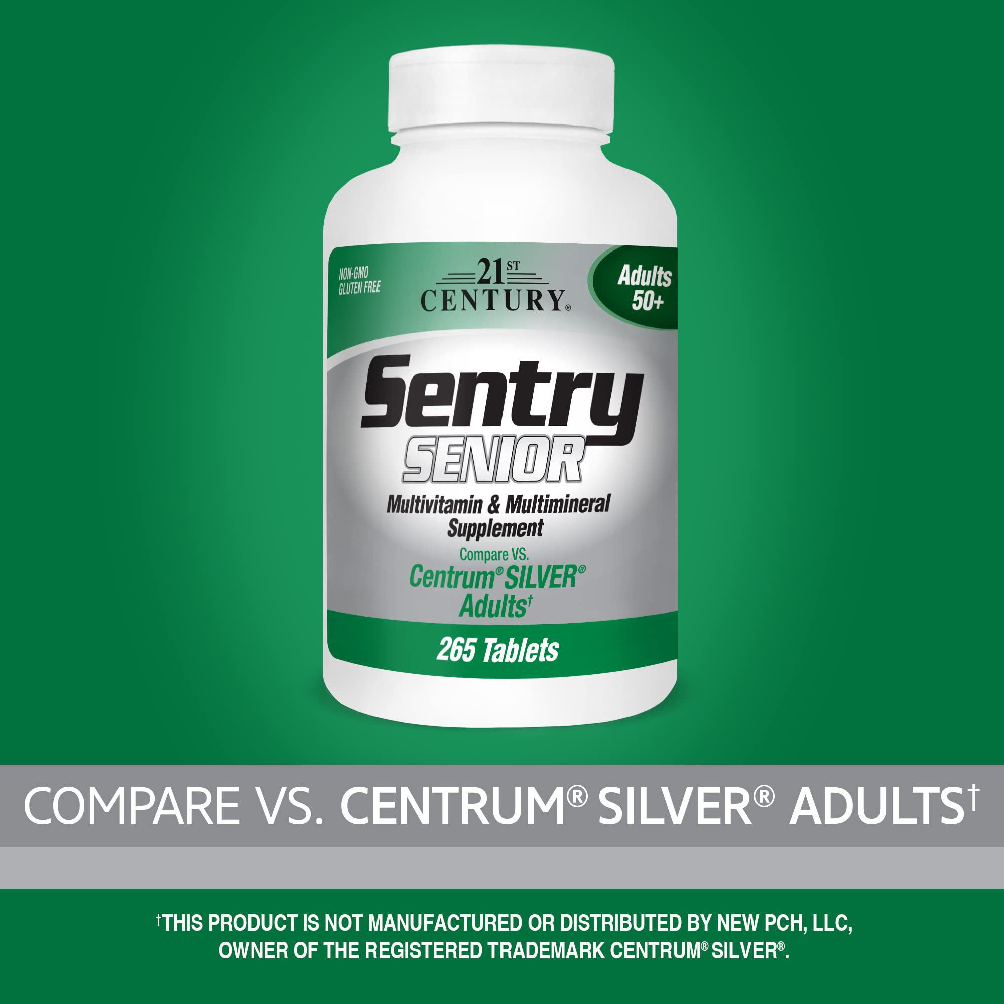 21st Century Sentry Senior Tablets, 265 Count