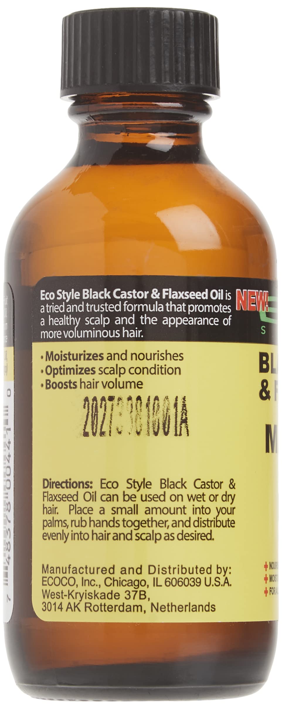 Nvey Eco Eco Maximum Hair Growth Oil [Black Castor & Flaxseed Oil] (2oz)