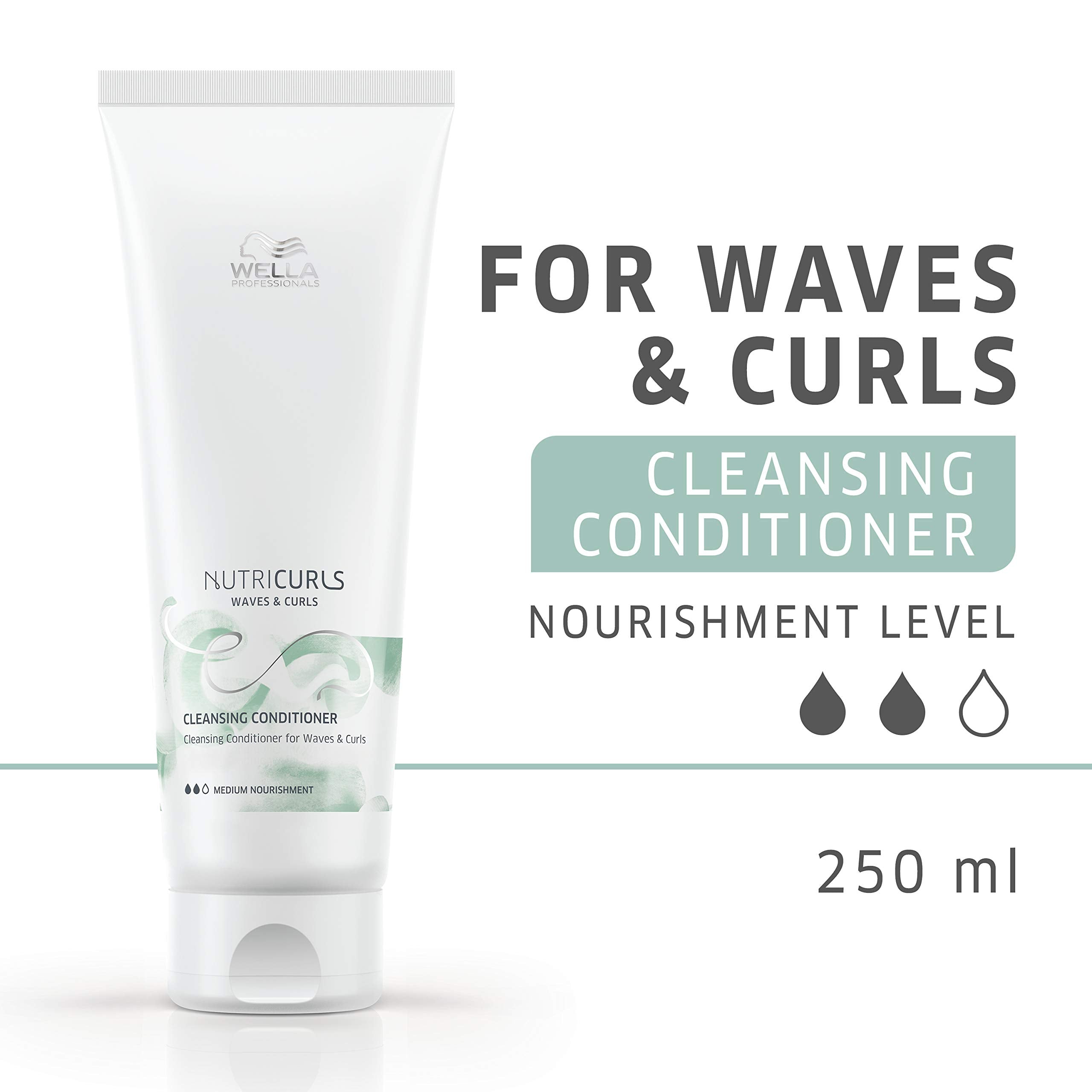 Wella Professionals Nutricurls Cleansing Conditioner | For Waves and Curls| Nourish and Define Wavy Hair| 8.4 Fl Oz