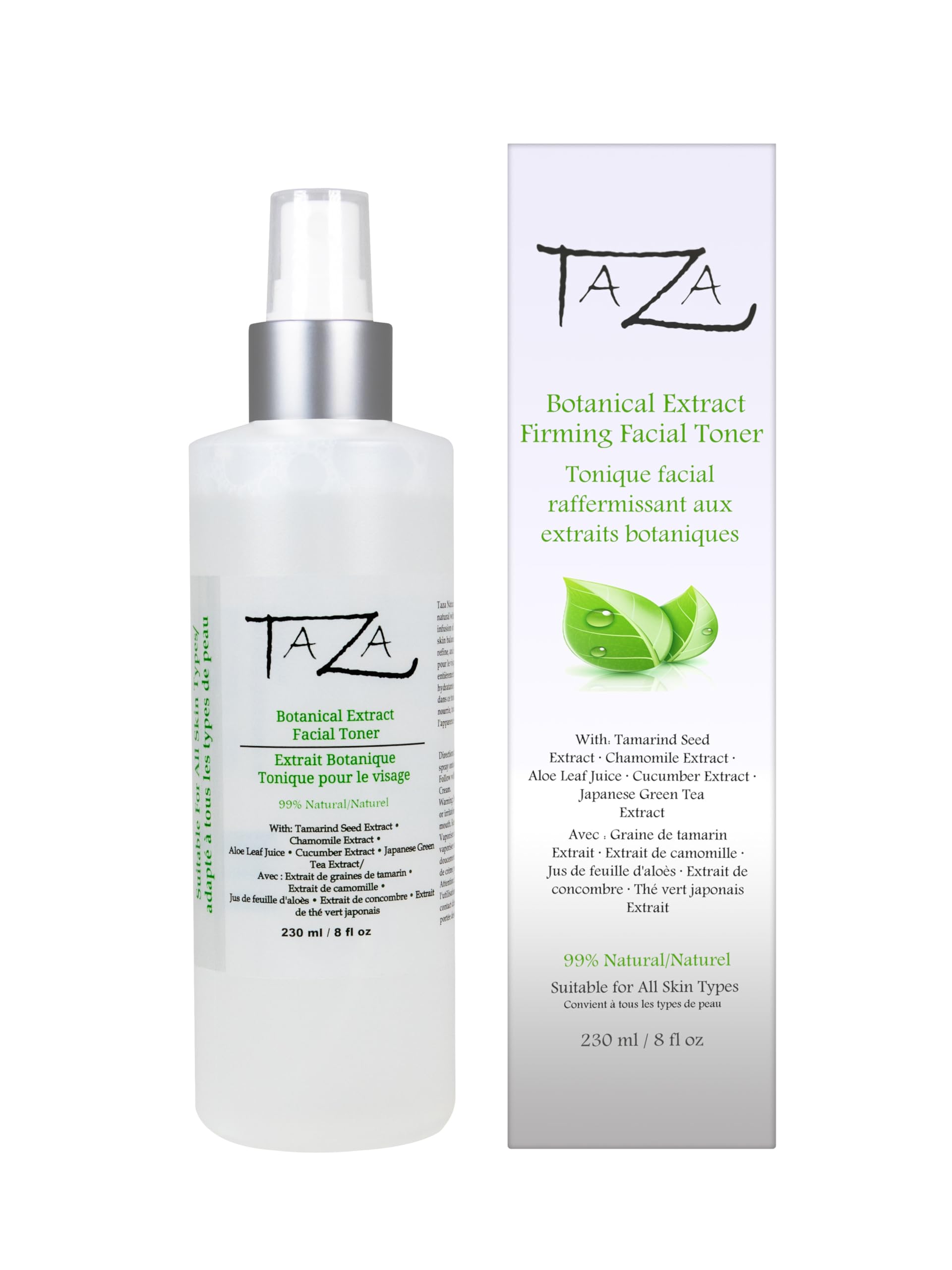 Premium Taza Natural Botanical Extract Firming Facial Toner