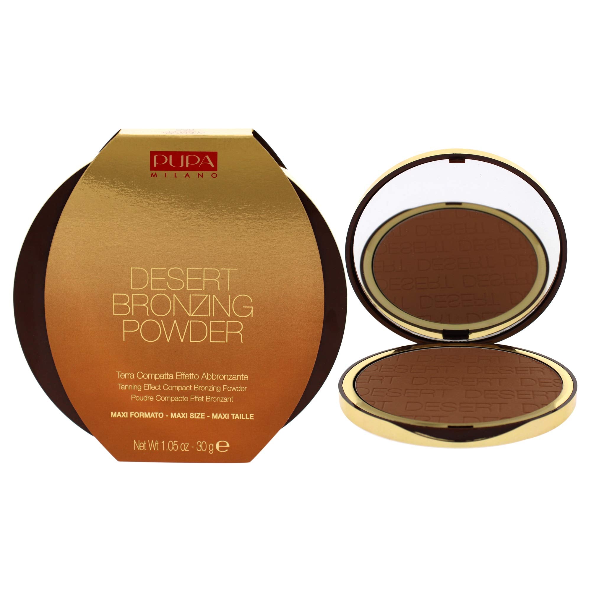 PUPA Milano Desert Bronzing Powder - 002 Honey Gold for Women - 1.05 oz Powder
