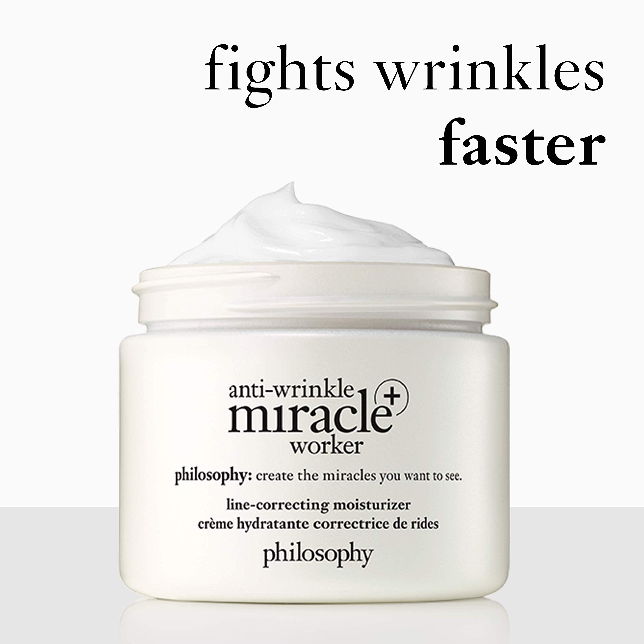 Philosophy Anti-Wrinkle Miracle Worker Line Correcting Moisturizer Travel, 0.5 Ounce