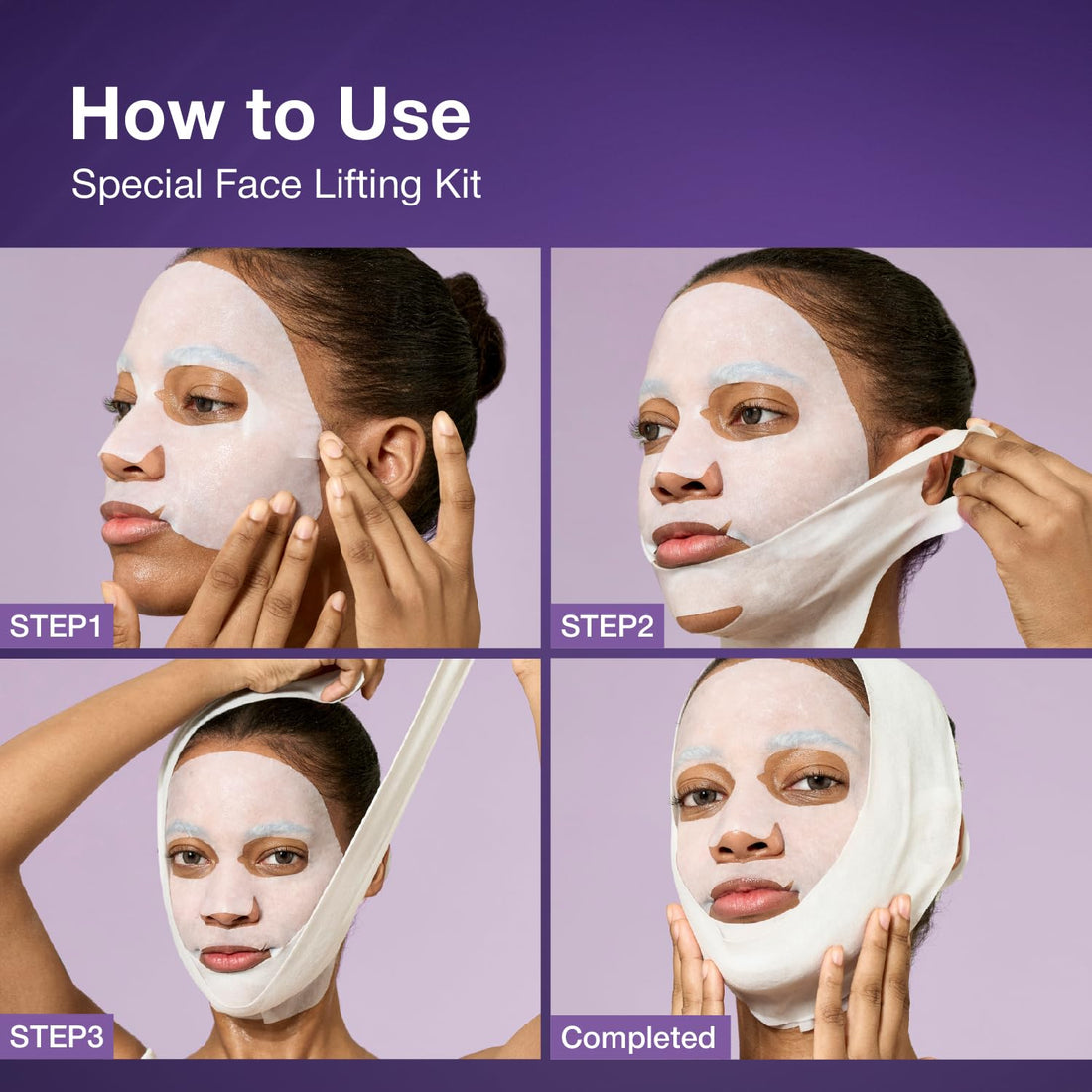 numbuzin No.9 Sheet Mask | NAD+ BIO Lifting-sil Full Face Mask | Improves Double-chin, Jawline, Wrinkles, Neck Lines | Peptides, NAD+, Collagen | Skin Lifting, Firmness | 4 Sheets+Lifting Band