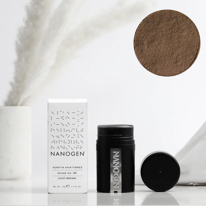 Nanogen Hair Thickening Keratin Fibres Light Brown