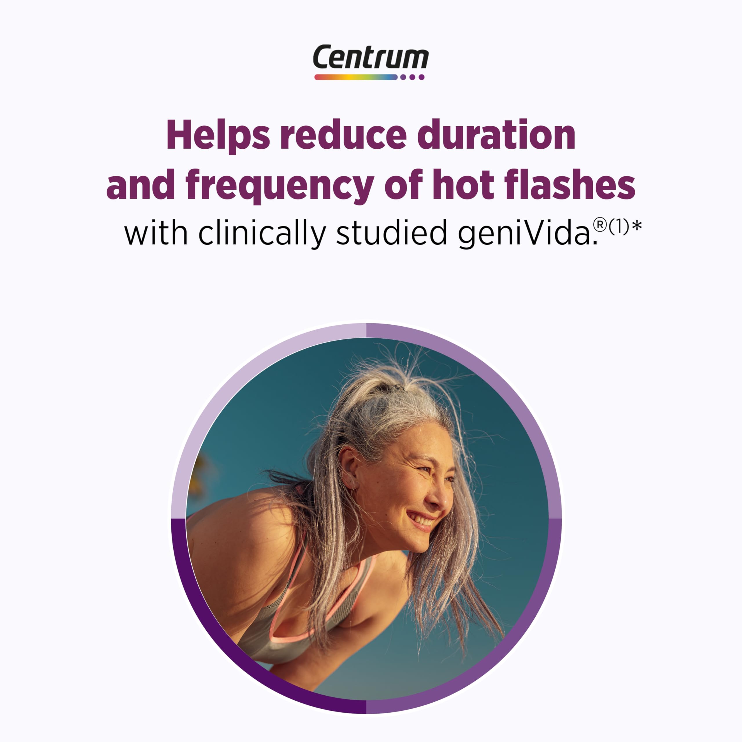 Centrum Restful Sleep Menopause Support Tablets, Supplement with Clinically Studied DailyZz and geniVida, 28 Count