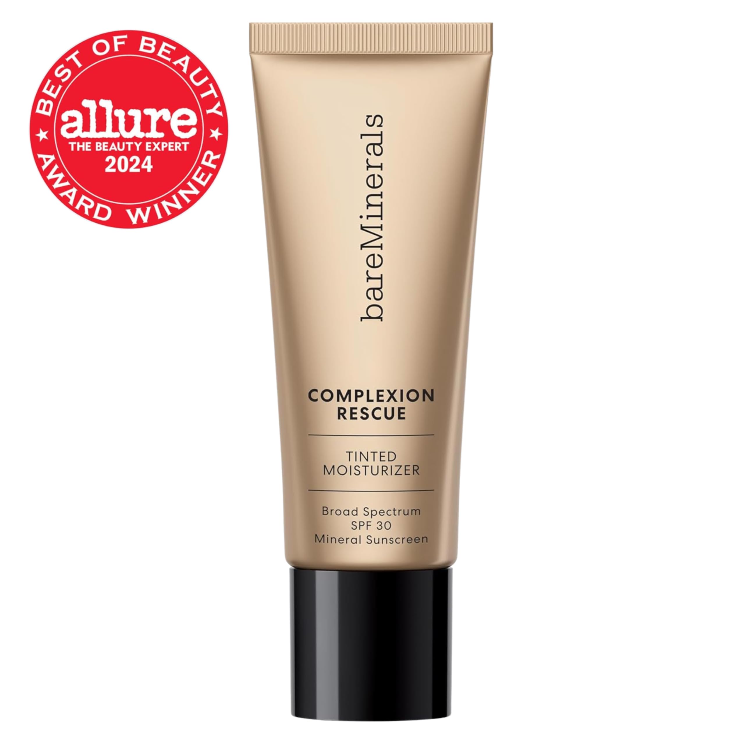 bareMinerals Complexion Rescue Tinted Moisturizer for Face with SPF 30, Full Size, Cashew 3.5
