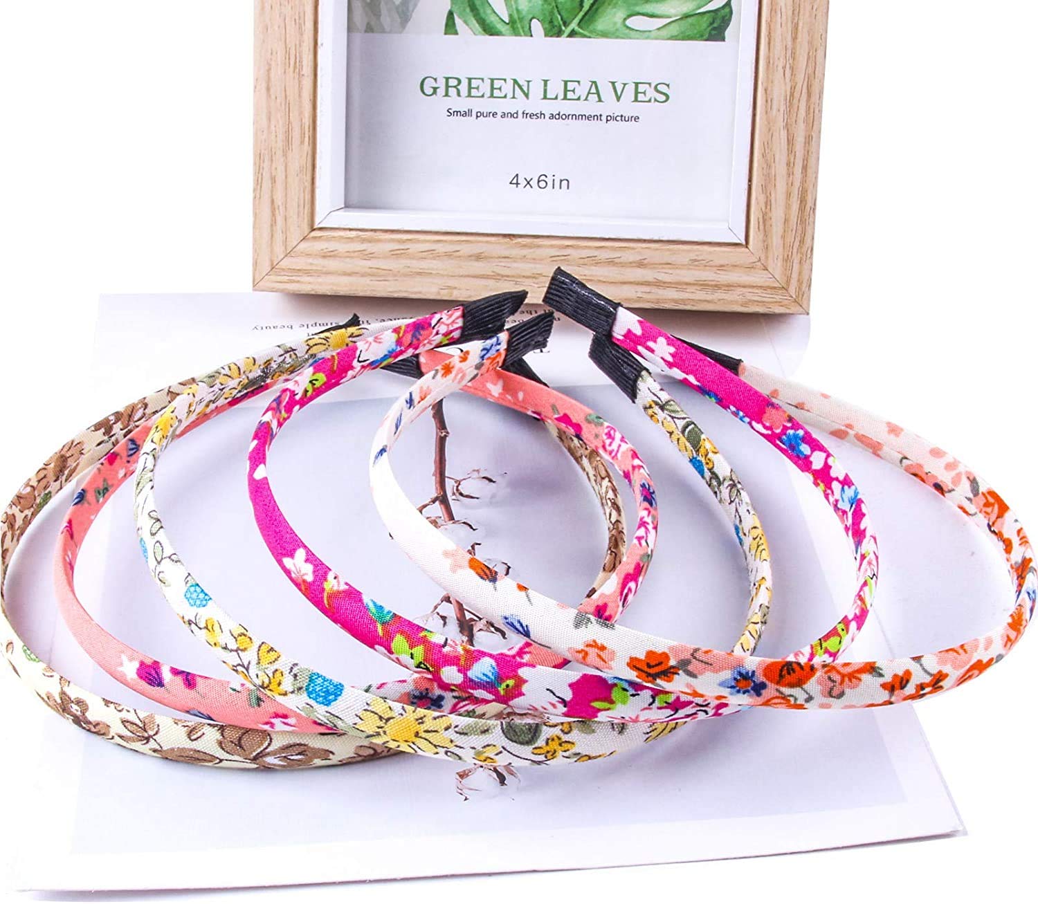 Candygirl Flora Plaid Satin Girls headbands Value Pack (flora)