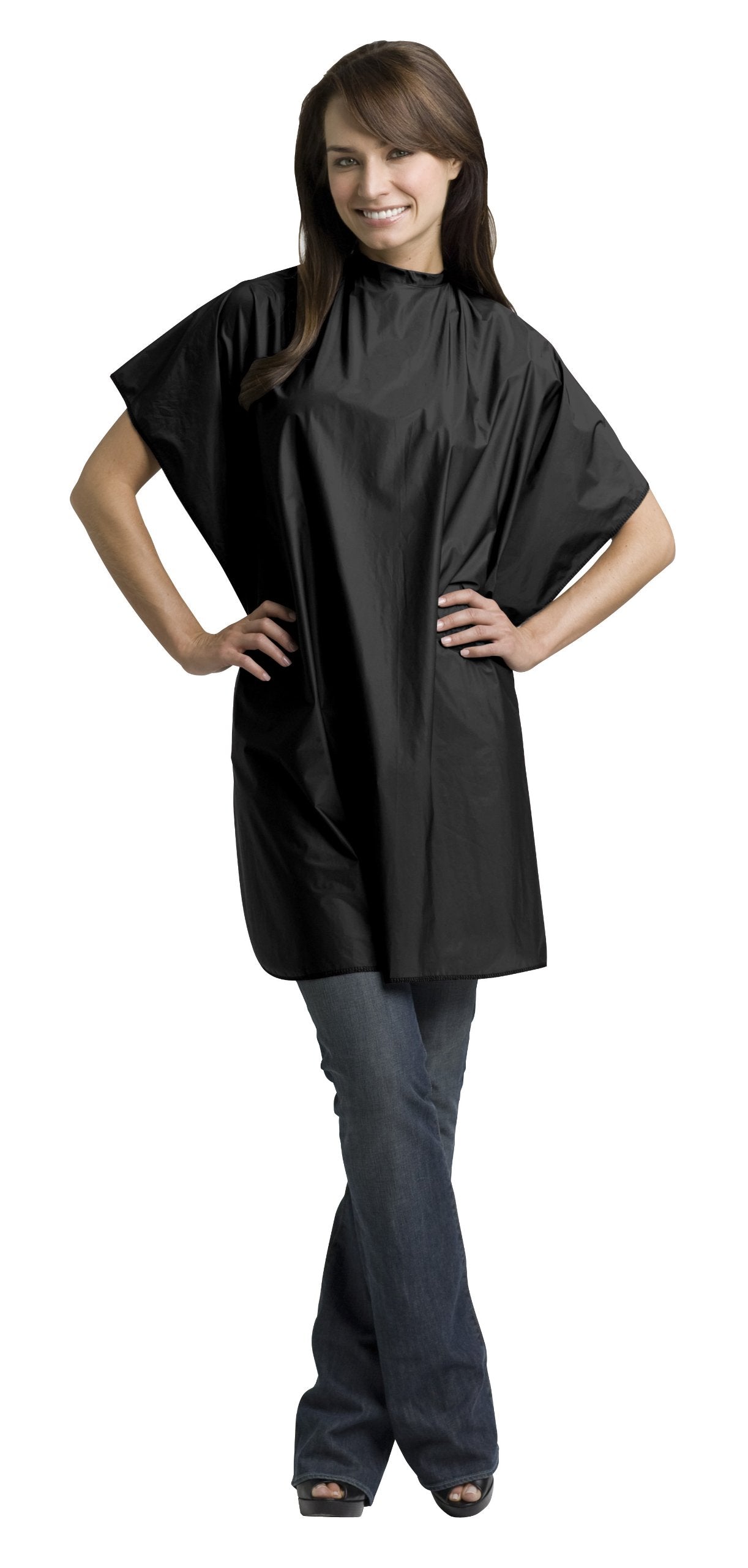 Salon Elements Shampoo Cape, Black
