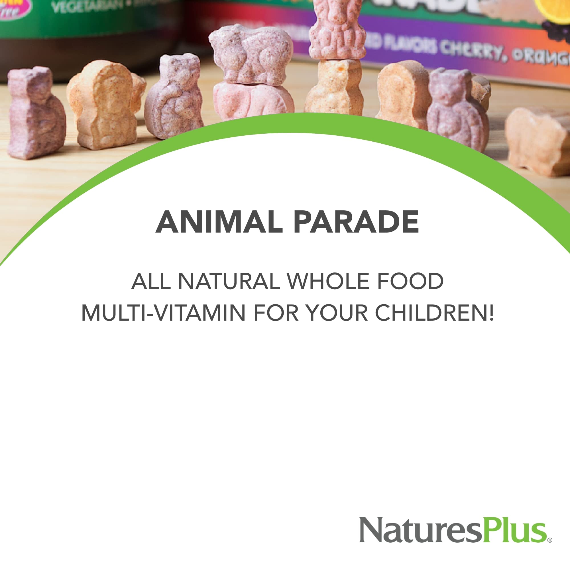 NaturesPlus Animal Parade MagKidz, Natural Cherry Flavor - 90 Animal-Shaped, Chewable Tablets - Pack of 3 - Bone & Muscle Health Support - Non-GMO, Vegan, Gluten Free, Sugar Free - 135 Total Servings