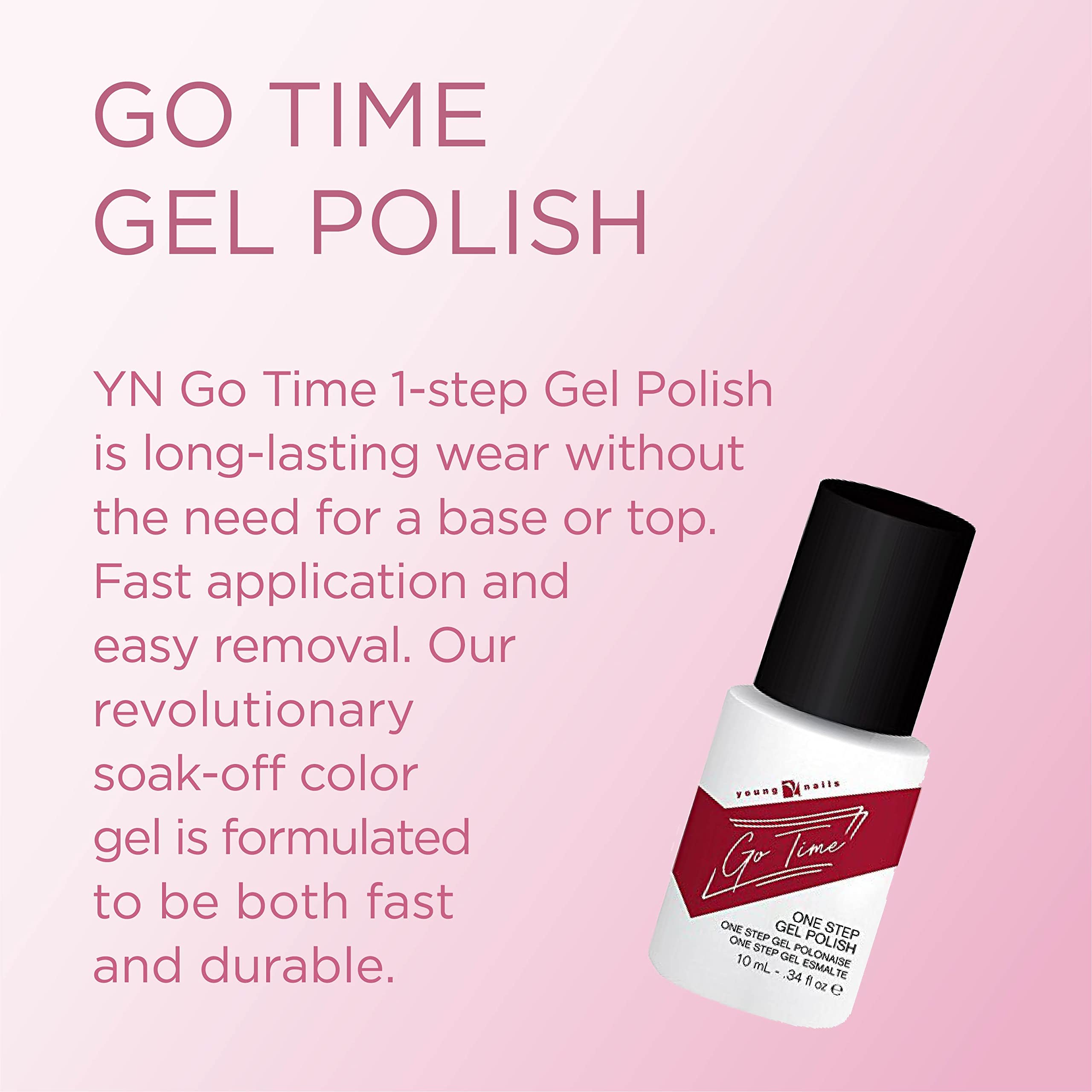 Bite Your Tongue, 0.34 Ounce: Young Nails Go Time Gel Polish, Bite Your Tongue, 0.34 Ounce