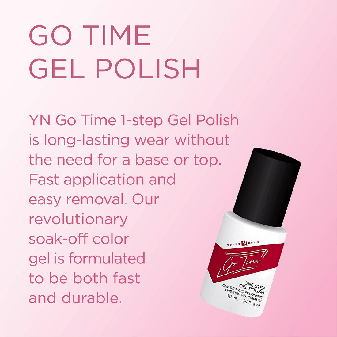 Bite Your Tongue, 0.34 Ounce: Young Nails Go Time Gel Polish, Bite Your Tongue, 0.34 Ounce