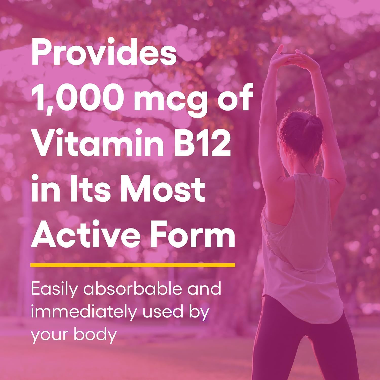 Natural Factors Vitamin B12 Methylcobalamin 1,000 mcg, Offers The Most Metabolically Active Form of B12, 180 Chewable Tablets