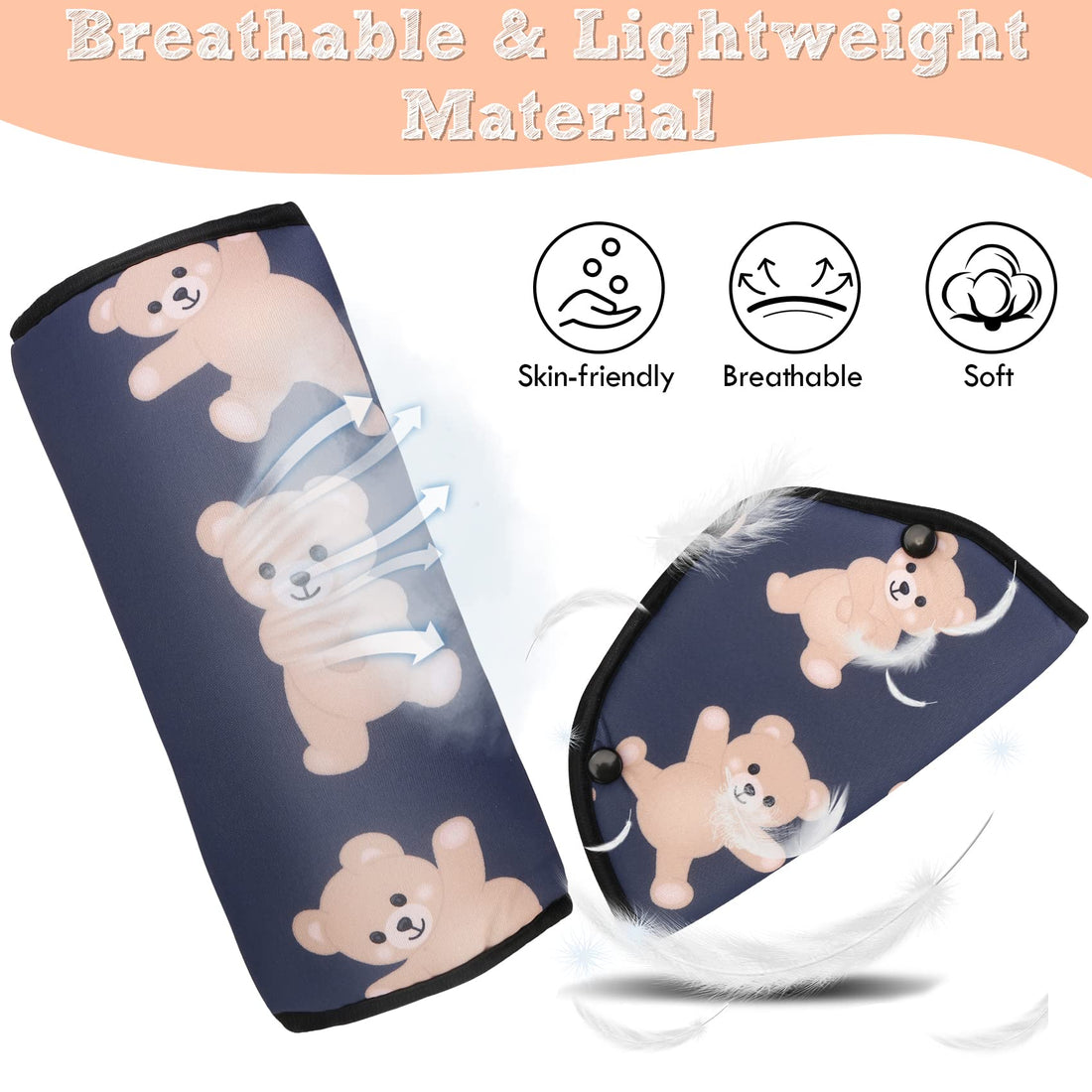 Seatbelt Covers for Kids,2 Pack Unicorn Seat Belt Cushion Shoulder Strap Pad,Universal Cute Cartoon Car Seat Belt Pad for Adults Children Toddler,Baby Girl Boy Carseat Neck Harness Protector