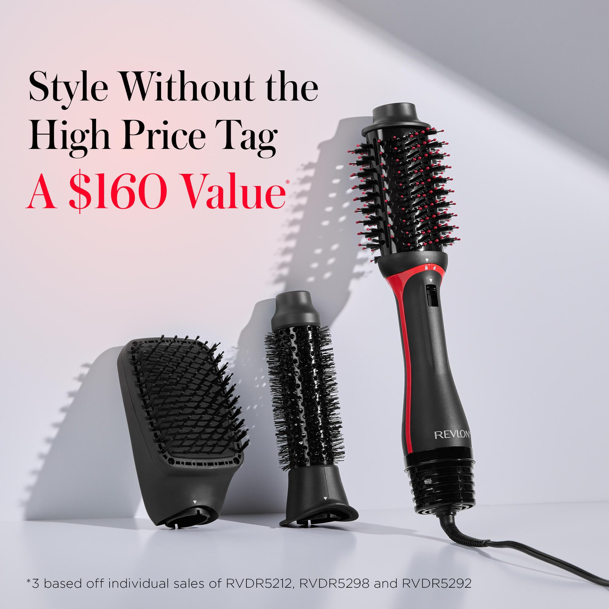 REVLON 3-in-1 Multi-Styler - Dry, Curl, Smooth, Shape and Volumize in One-Step - Blow Dryer Brush, Heated Styler and Hair Straightening Brush in One, Gorgeous Salon Blowouts Without The High Price