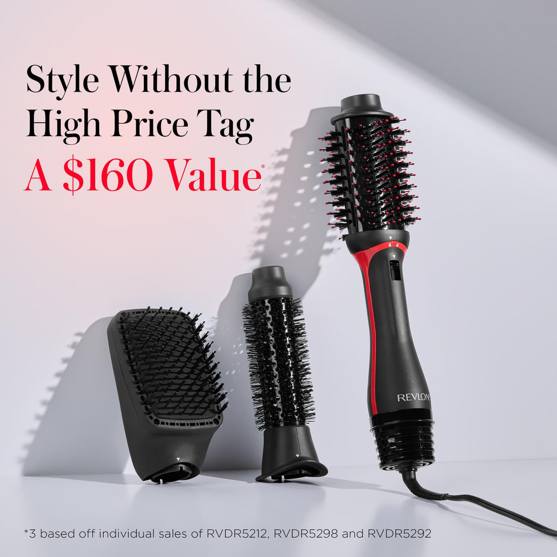REVLON 3-in-1 Multi-Styler - Dry, Curl, Smooth, Shape and Volumize in One-Step - Blow Dryer Brush, Heated Styler and Hair Straightening Brush in One, Gorgeous Salon Blowouts Without The High Price