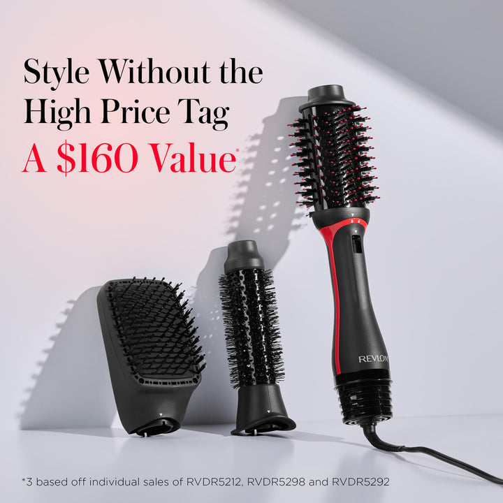 REVLON 3-in-1 Multi-Styler - Dry, Curl, Smooth, Shape and Volumize in One-Step - Blow Dryer Brush, Heated Styler and Hair Straightening Brush in One, Gorgeous Salon Blowouts Without The High Price