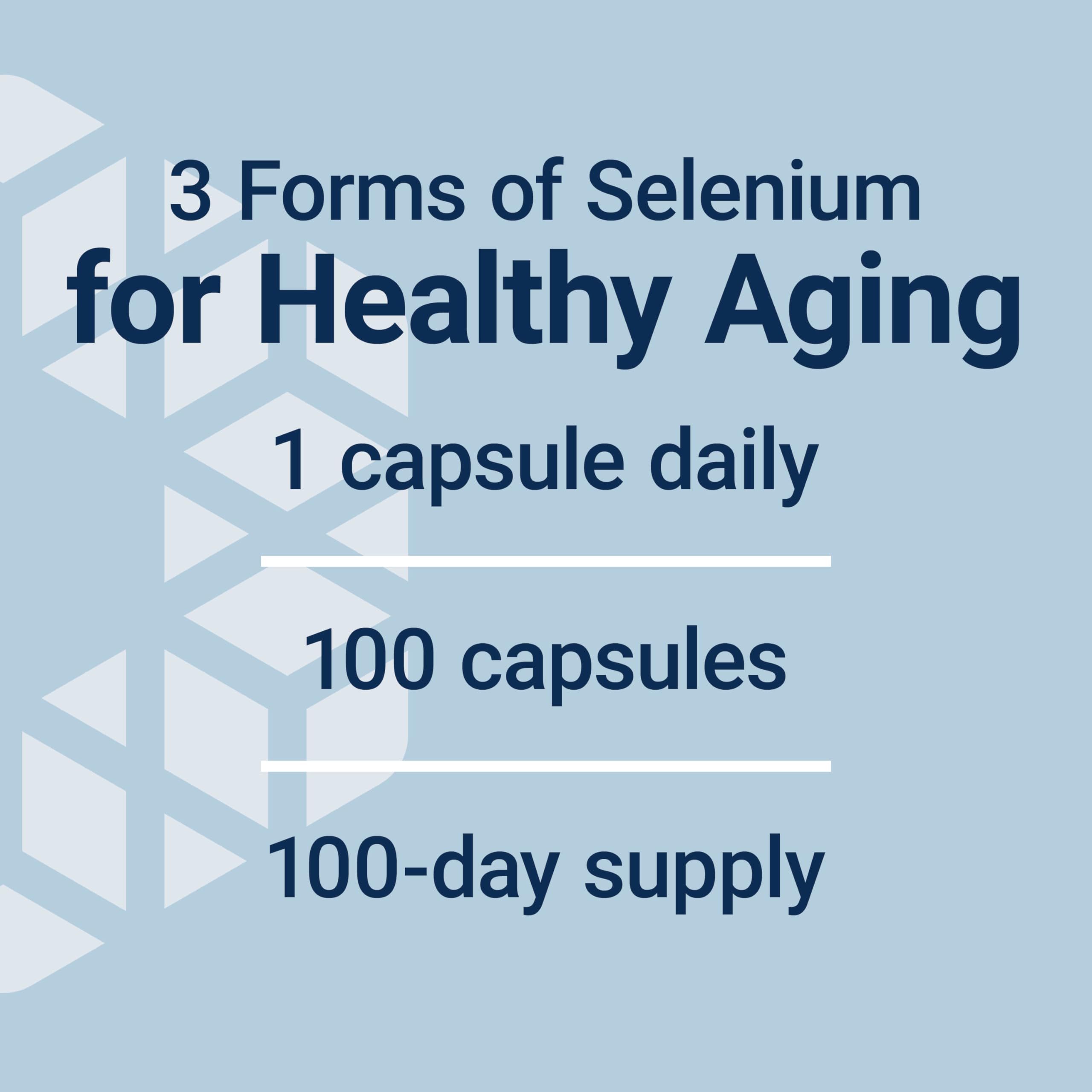 Life Extension Super Selenium Complex with Vitamin E – Cellular Health & Longevity Support – Gluten-Free, Non-GMO, Vegetarian –100 Capsules(Pack of 1)