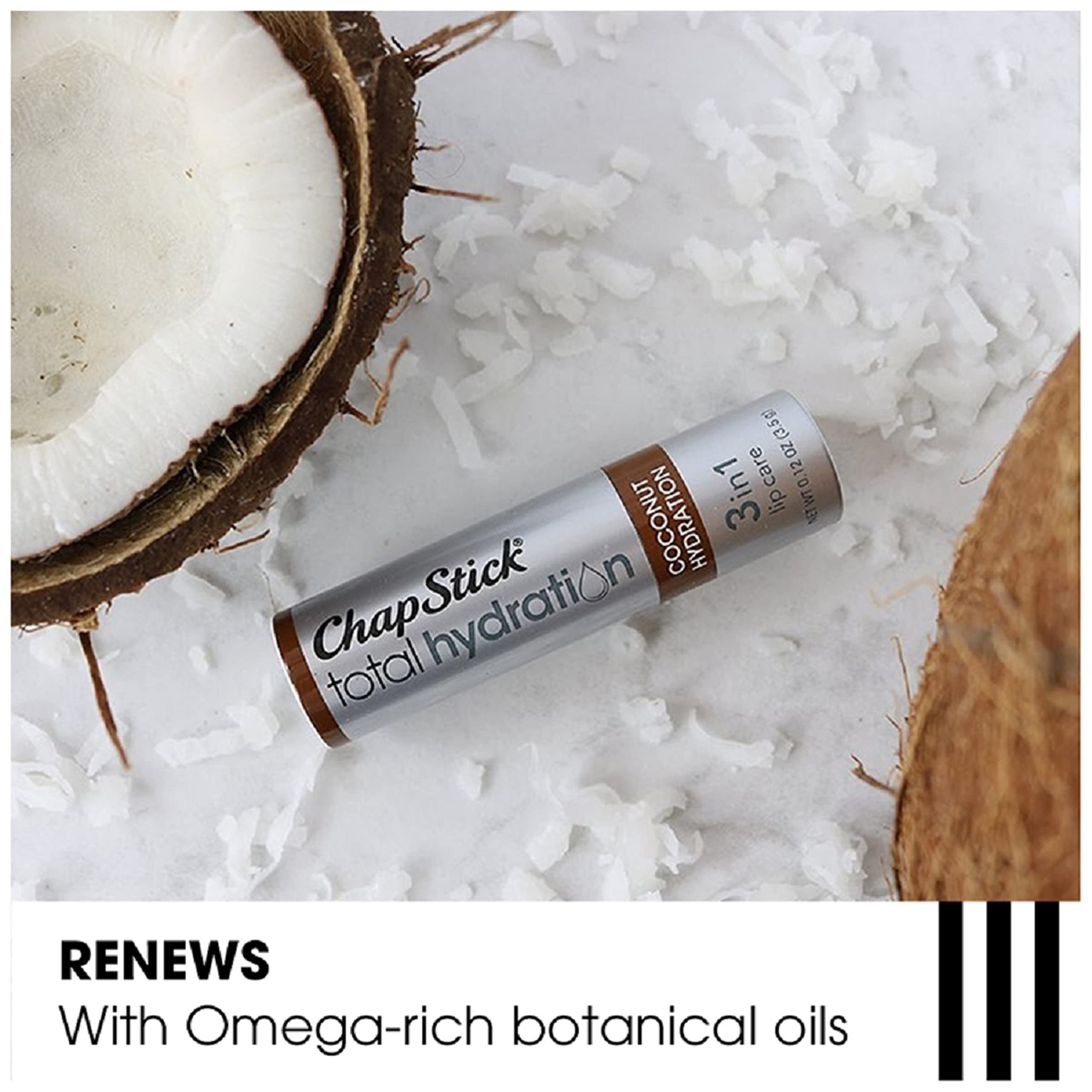 ChapStick Total Hydration 3-in-1 Lip Care - Coconut Hydration