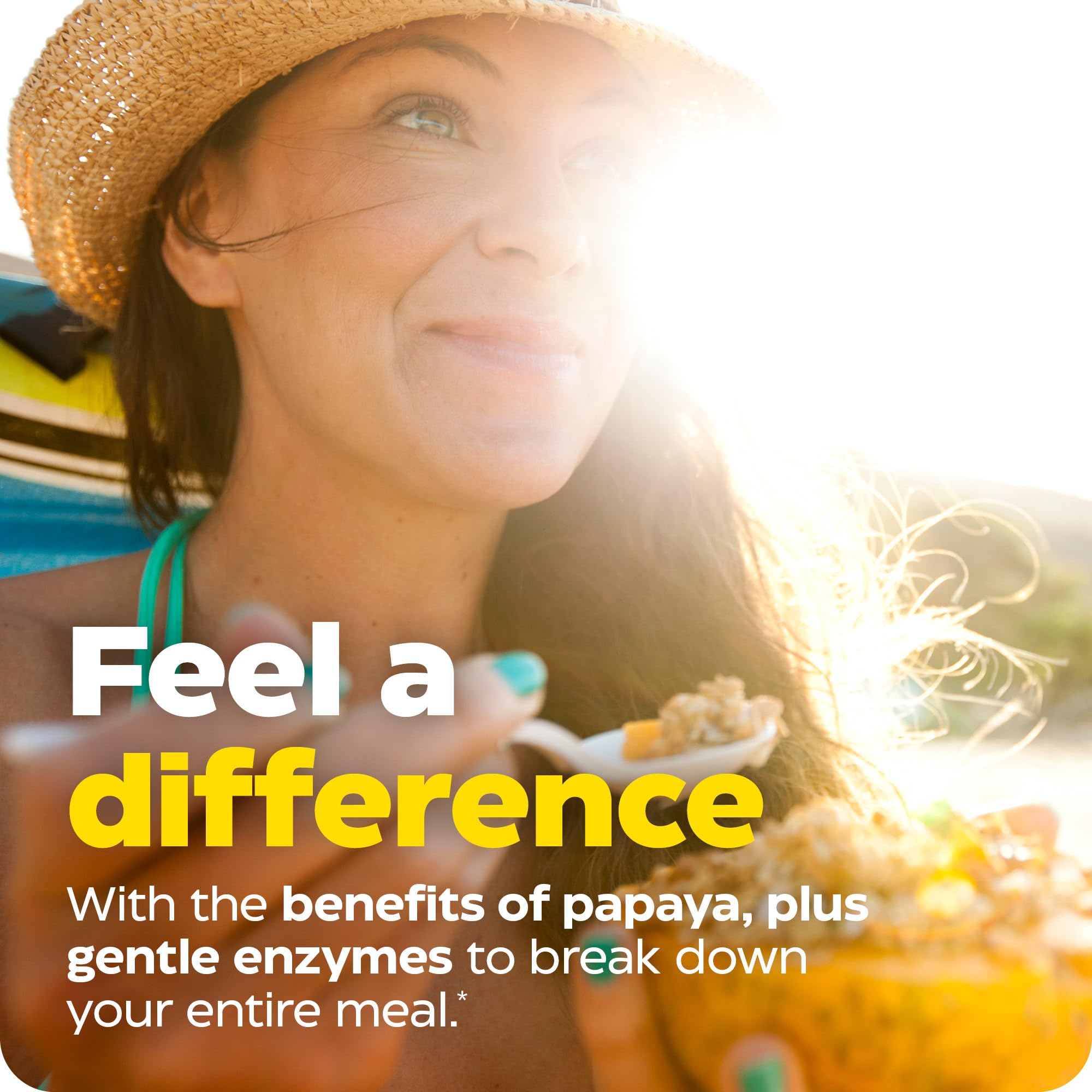 Enzymedica Papaya Complete, Daily Digestive Enzymes with Organic Papaya Juice and Chlorophyll for Meal & Nutrient Absorption, High Potency Bromelain & Papain, Vegan, Mint Flavor, 120 Chewable Tablets