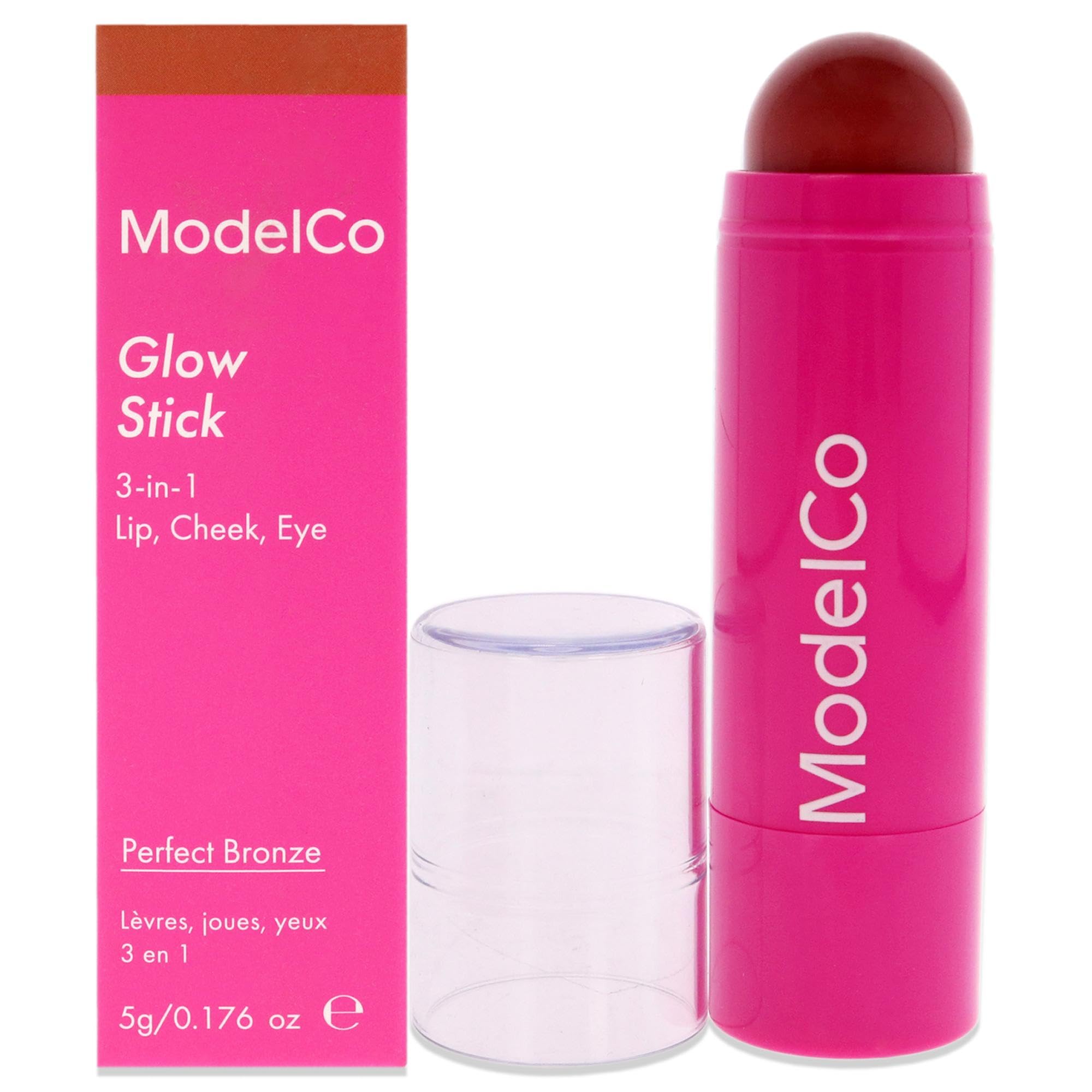 MODELCO Glow Stick - Perfect Bronze - Luminous & Radiant Cream Highlighting Crayon - Long-Wearing Formula for the Face, Lips, & Eyes - 0.1 oz.