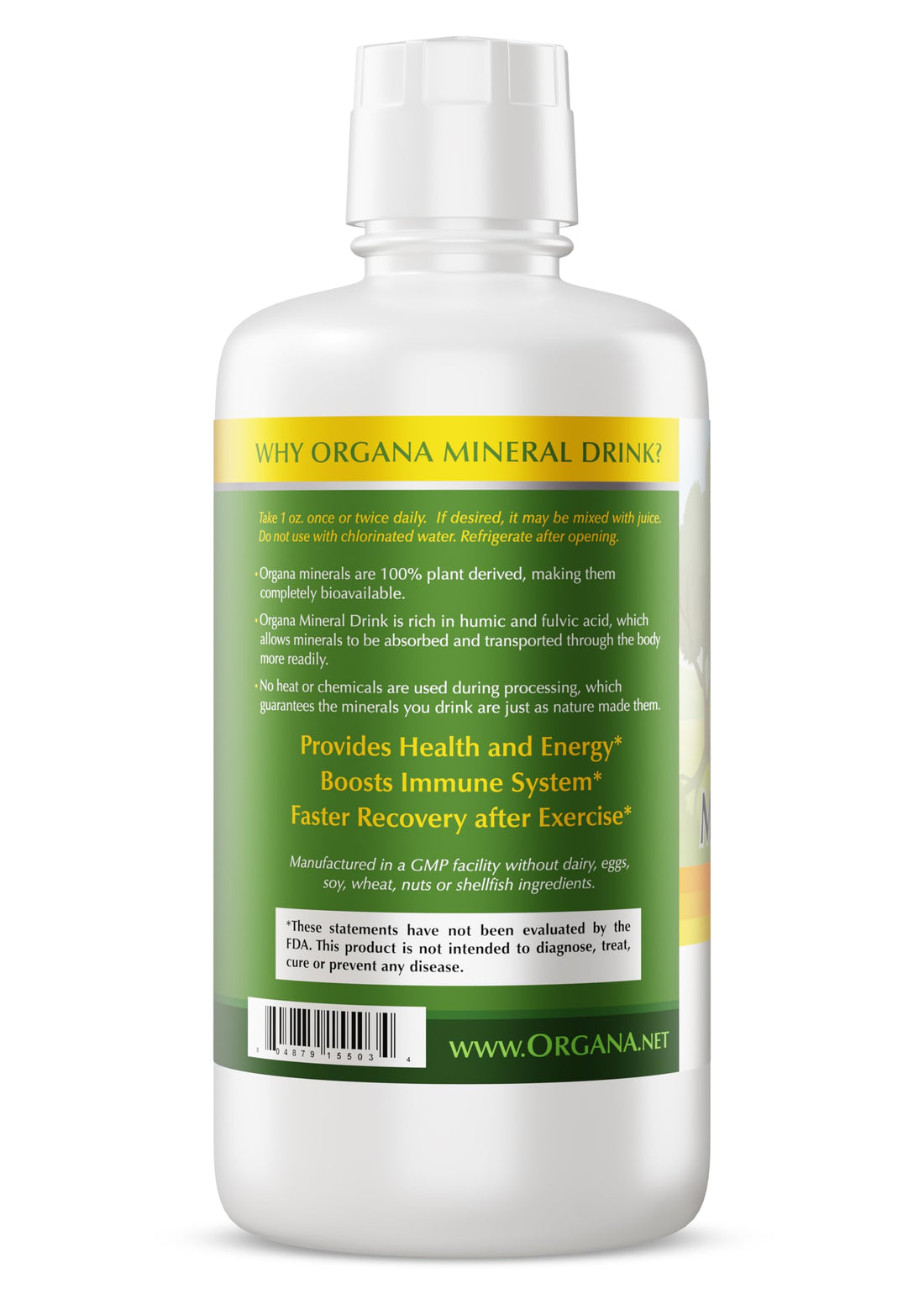 Organa Pure Plant Derived Trace Minerals Supplement