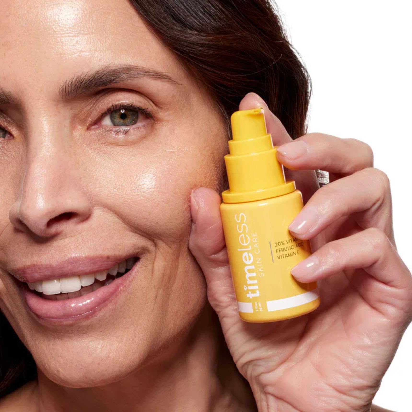 Timeless Skin Care Vitamin C Serum with Vitamin E & Ferulic Acid - Brightening Serum - for Oily & Dry Skin - Fragrance-Free - 1 oz