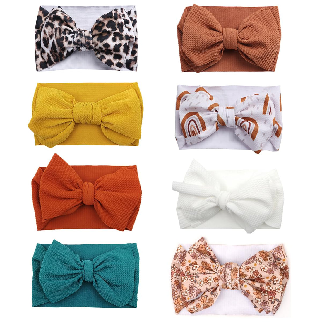 GEZISAN Baby Headbands for Girls Hair Bows Turban Knotted Elastic Headwraps for Newborn Infant Toddlers Kids